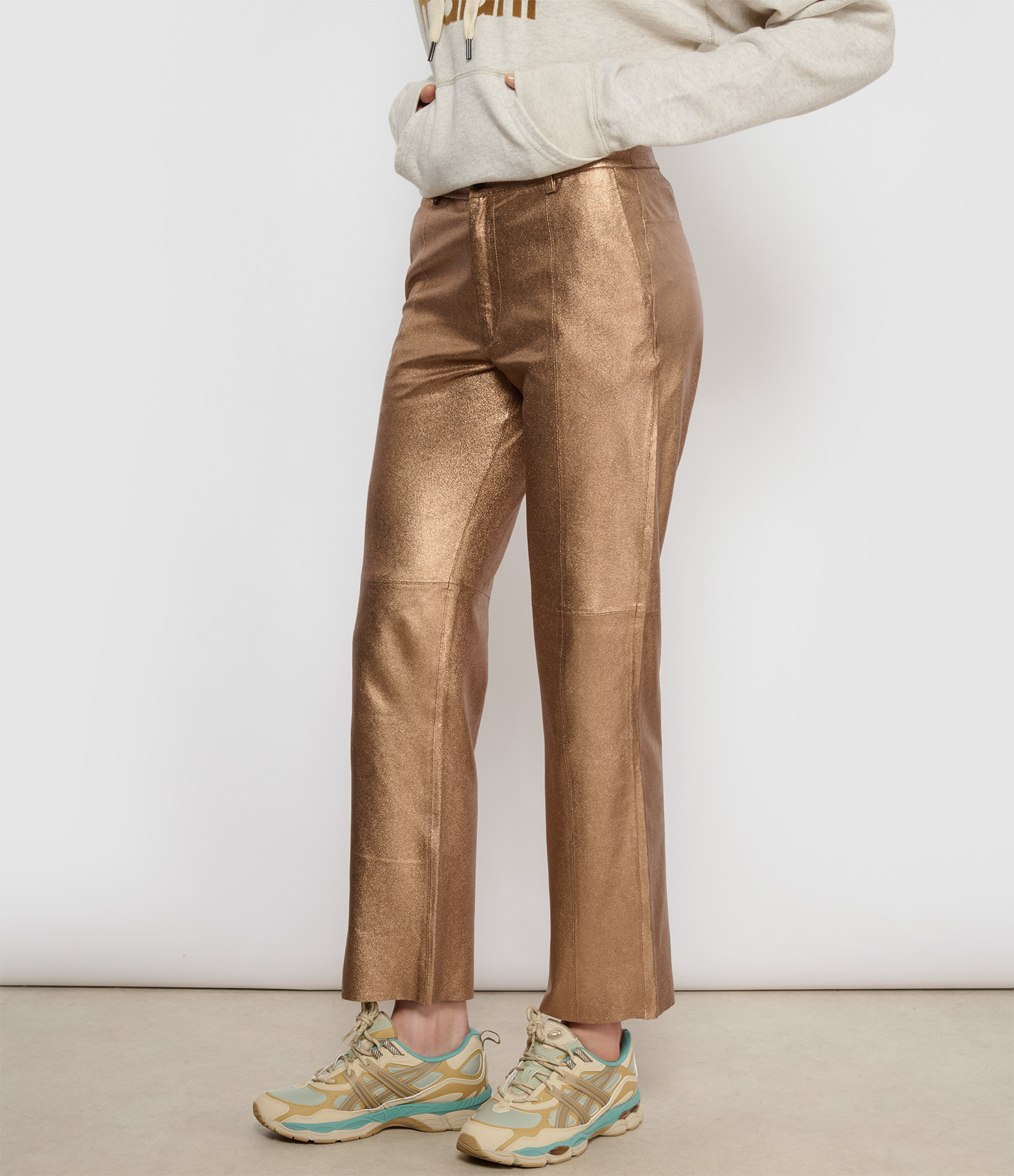 Bronze Leather Trousers