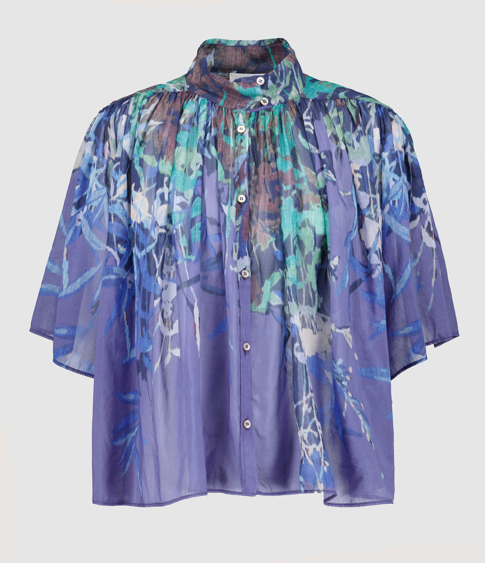 Sky Dust Print Short-Sleeved Shirt