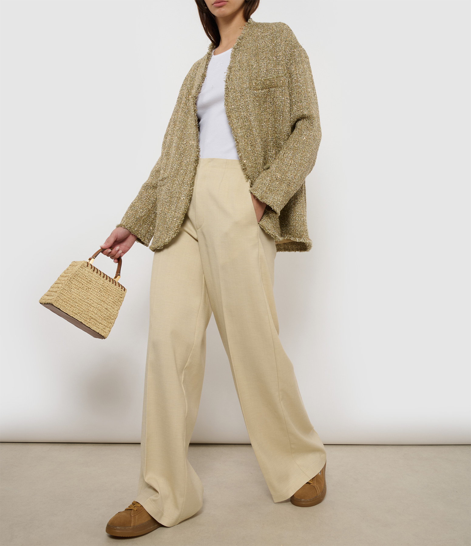 Dune Flat-Front Trousers