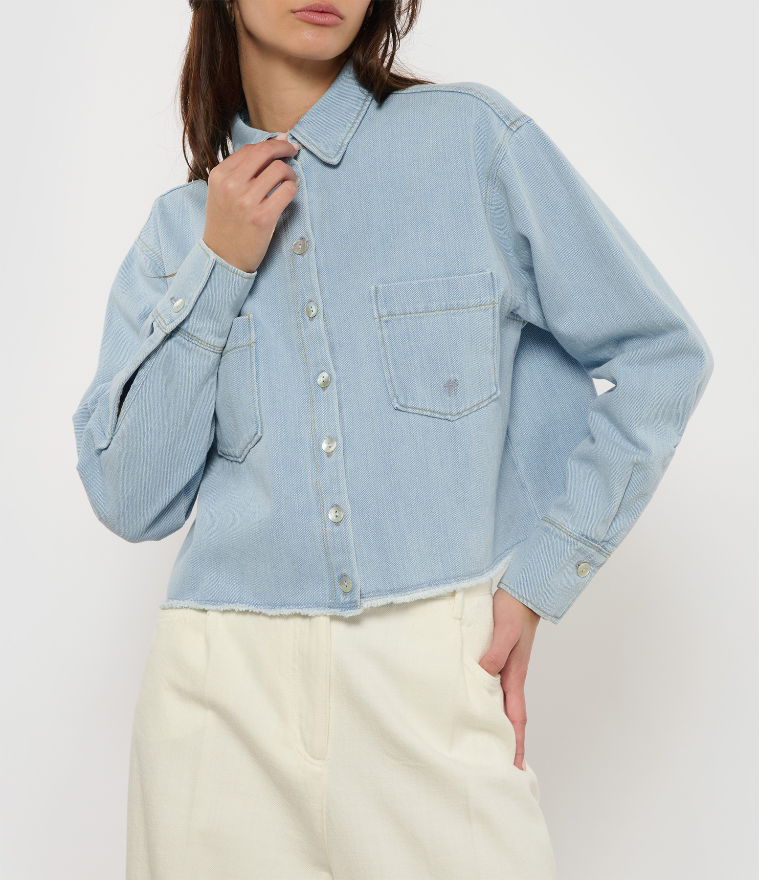 Calvary Bleach Denim Shirt
