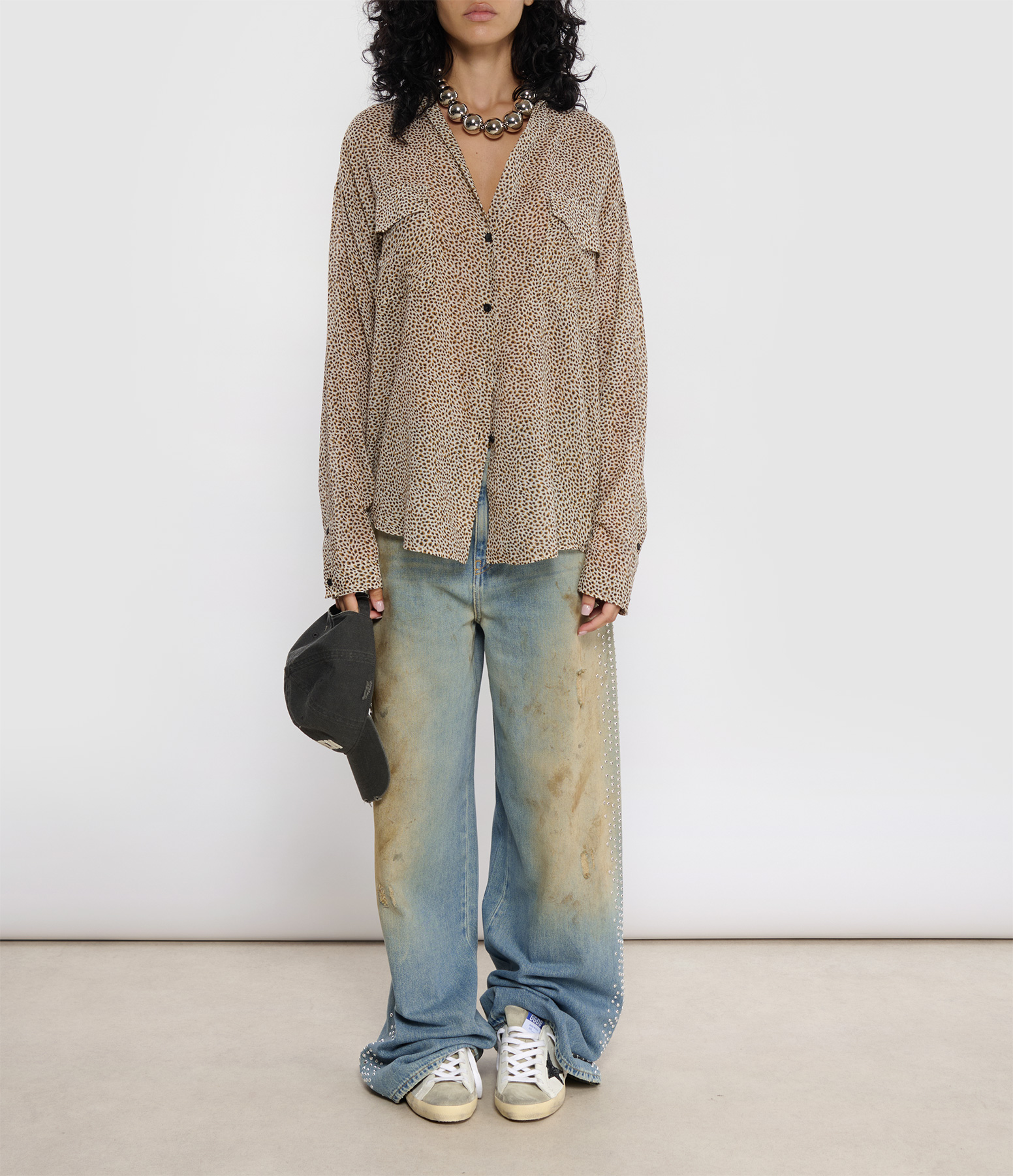 Les Petites Pois Hazelnut Utility Shirt