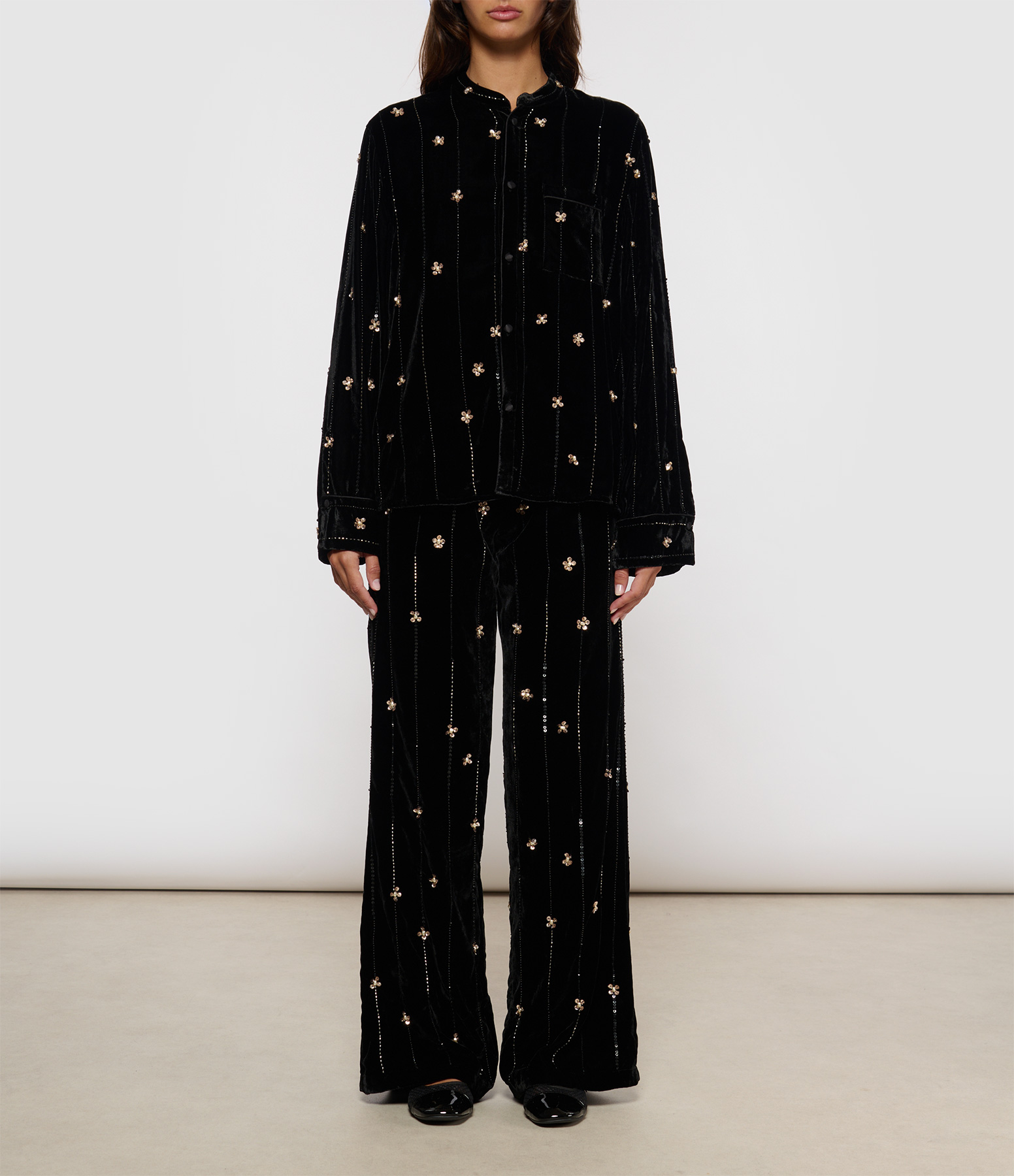 Black 'Petites Étoiles' Trousers