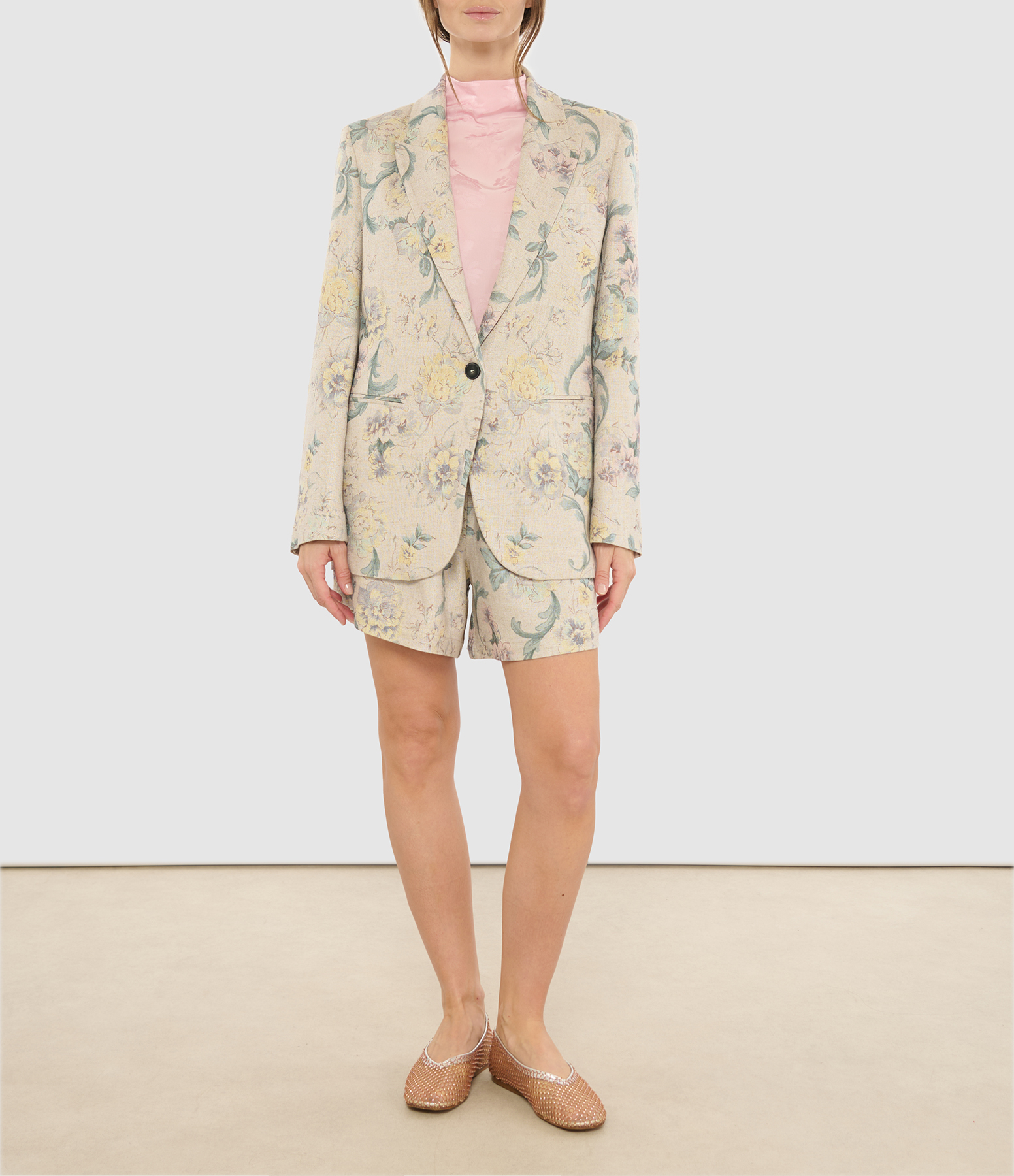 ‘Peonia My Love’ jacket in wisteria