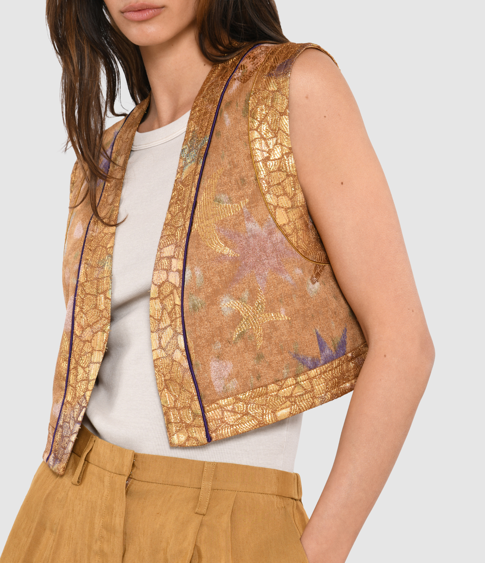 Les Folies Bronze Cardigan