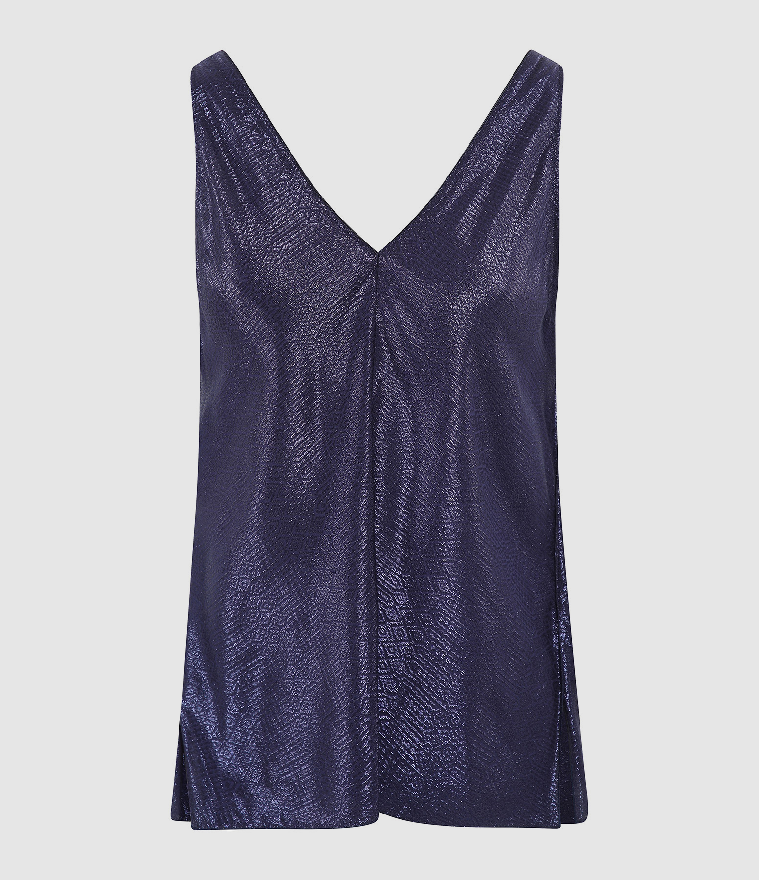 Lapis Blue Jacquard Mosaic Top