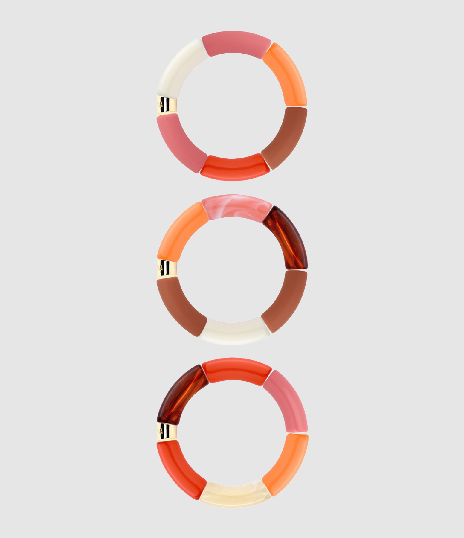 Trio Fogo Brown Bracelets