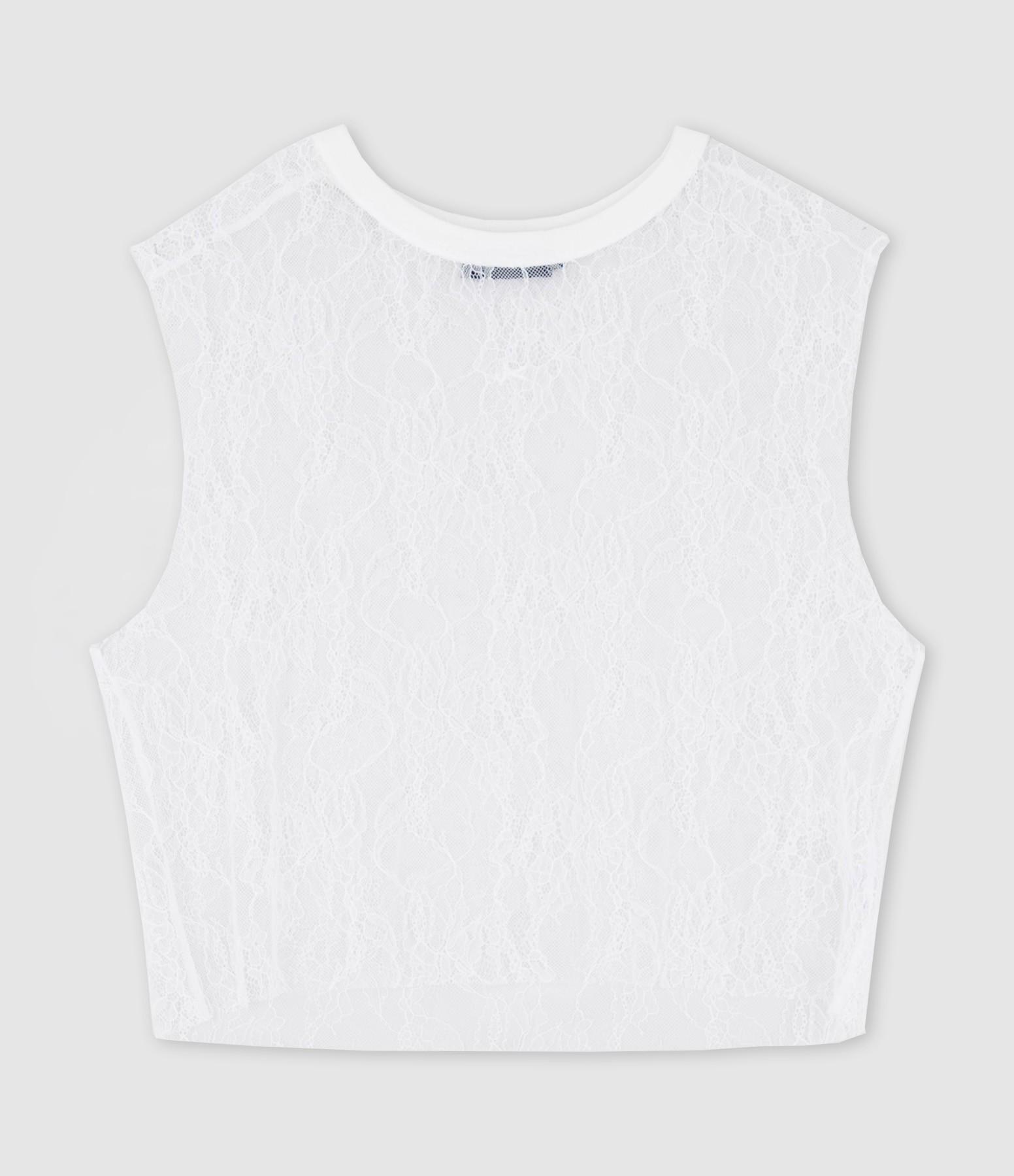 Lopi Lace White Tank Top