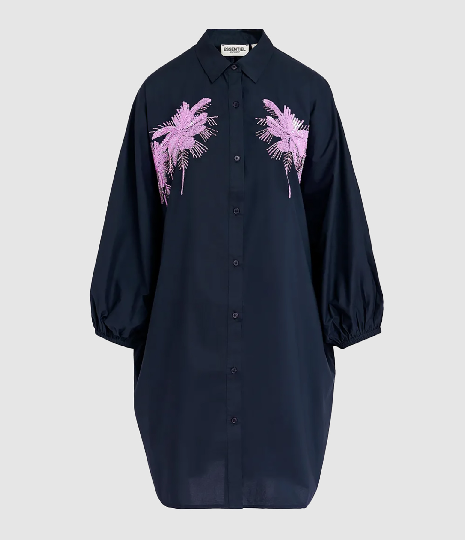 Navy Frilled Dress