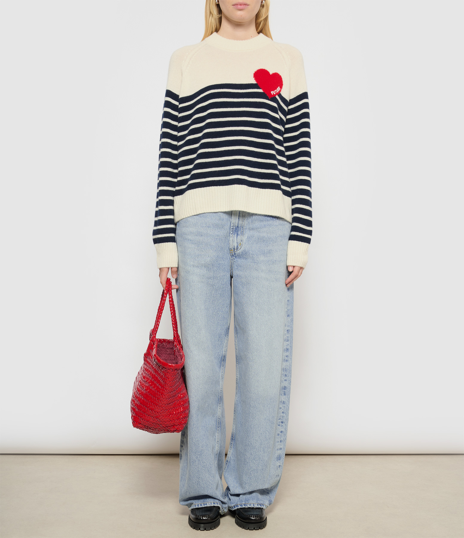 Ecru Round-Neck Jumper