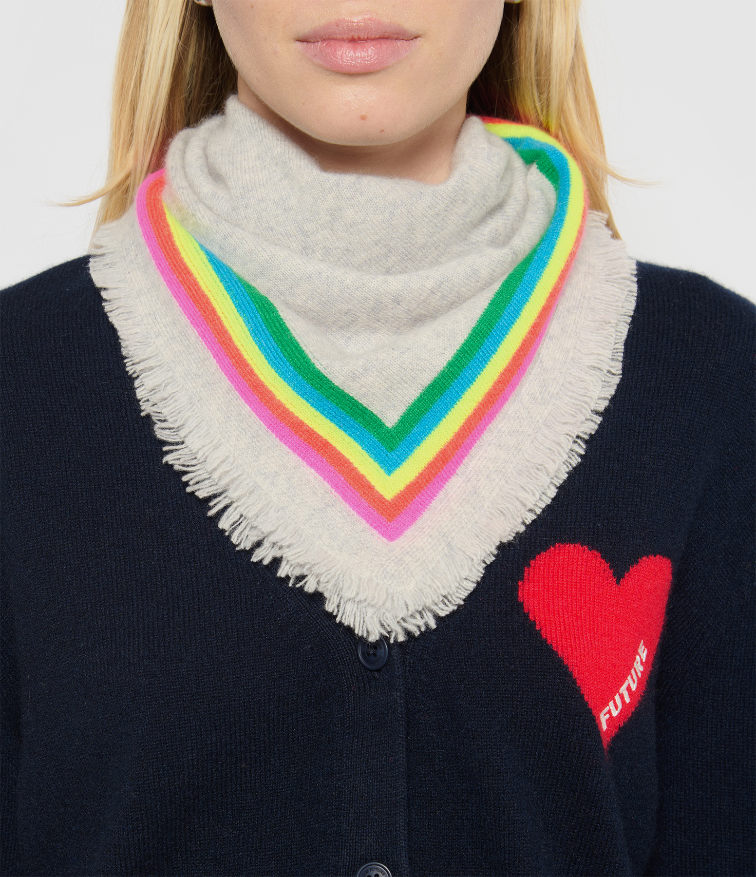 Light Mottled Grey Scarf
