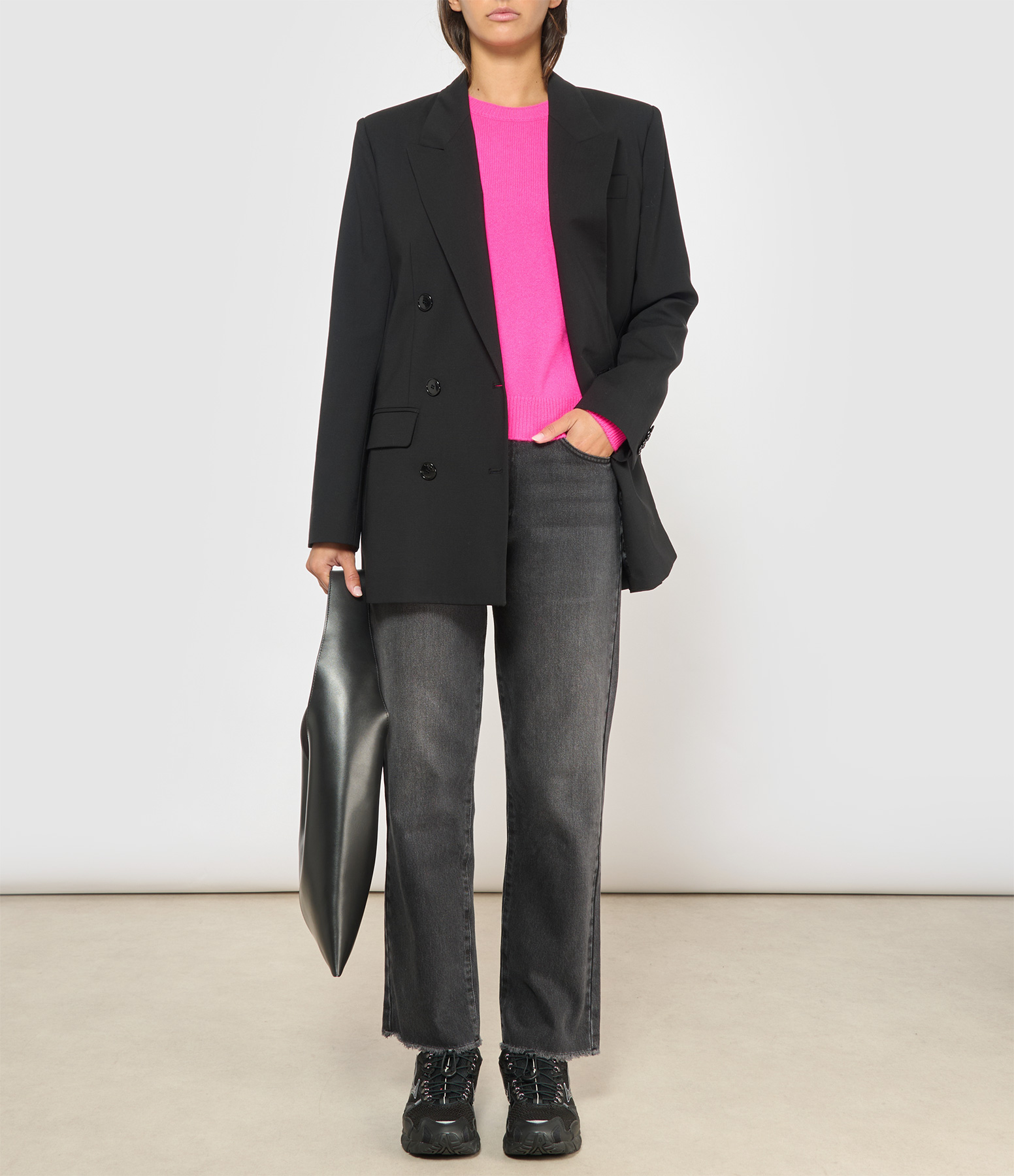 Cosmic Pink Round-Neck Jumper