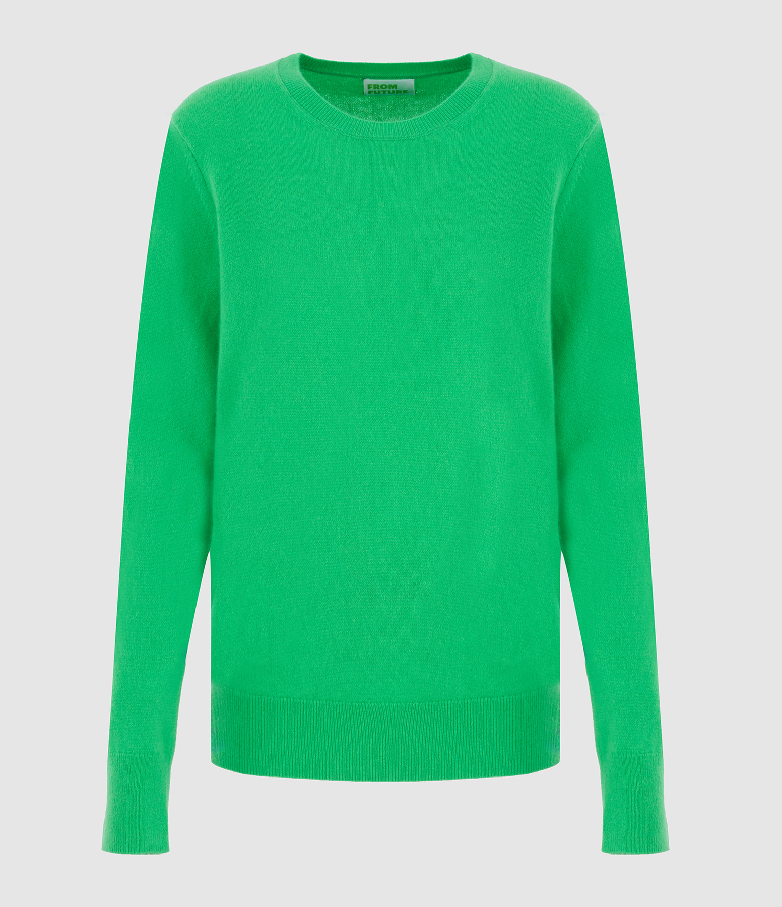 Green Cosmic Round-Neck Jumper
