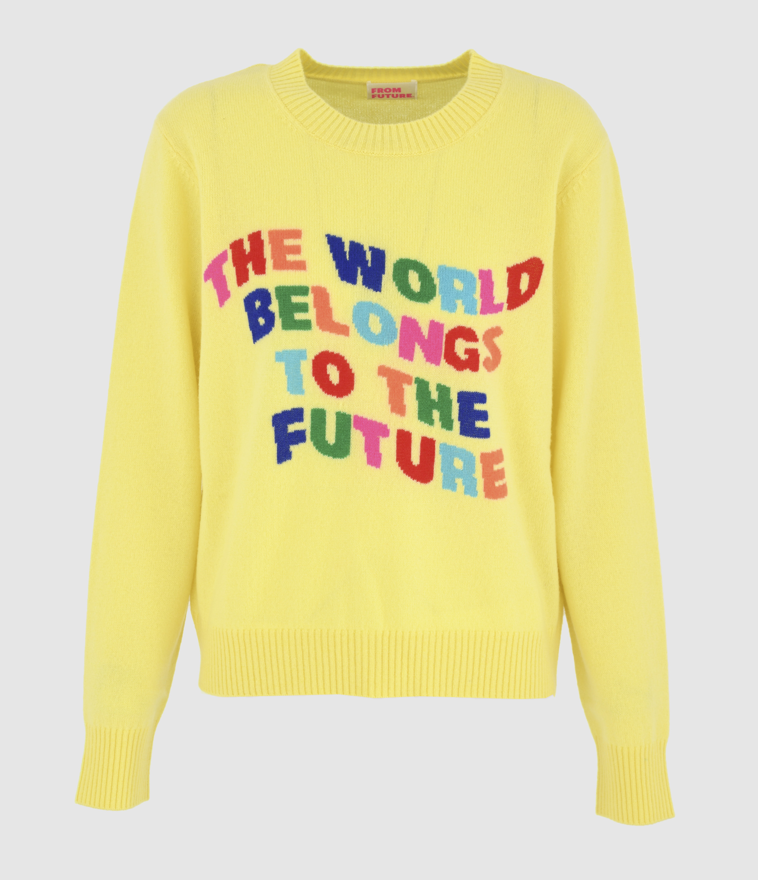 Star Yellow Round-Neck Jumper