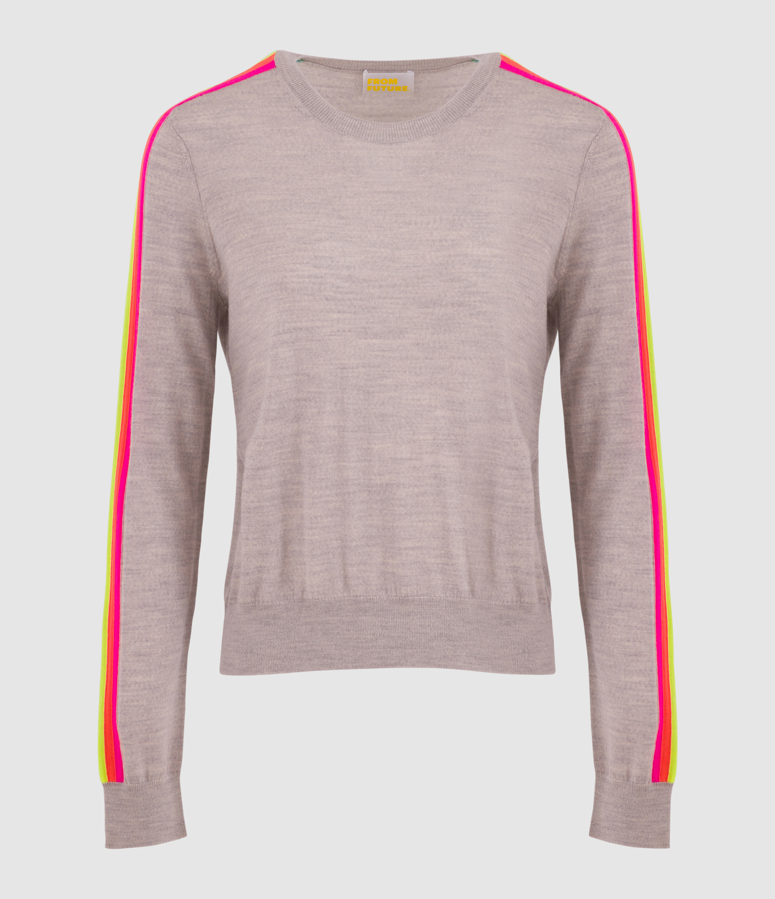 Grey Round-Neck Jumper from China