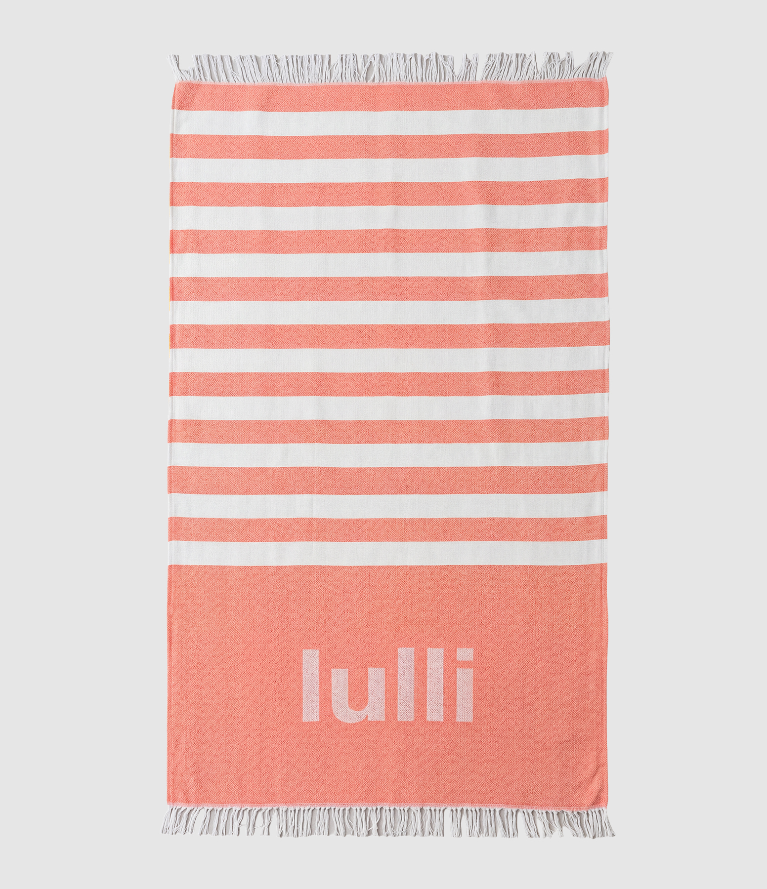 Lulli Orange Terry Beach Towel
