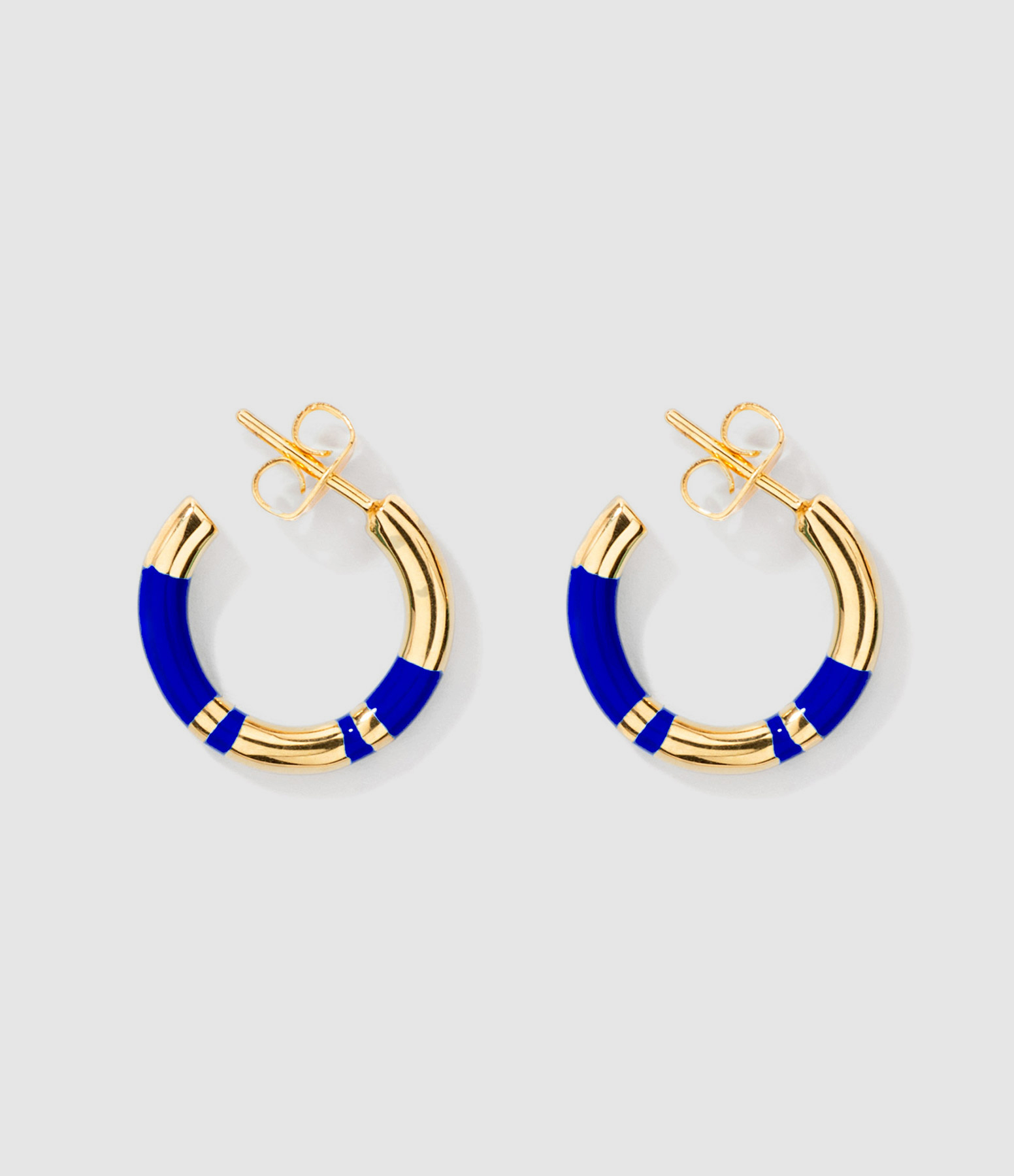 Positano PM Blue Hoop Earrings