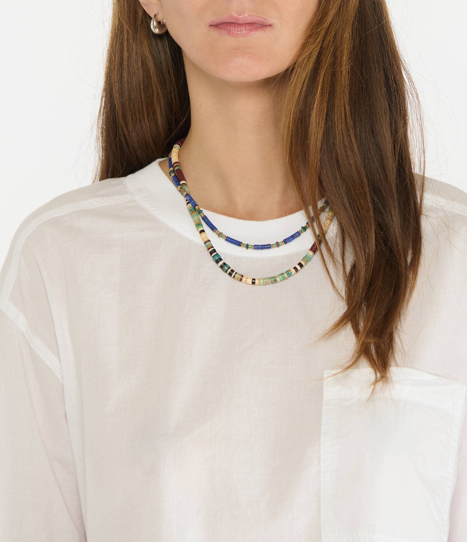 Hooky Short Lapis Necklace
