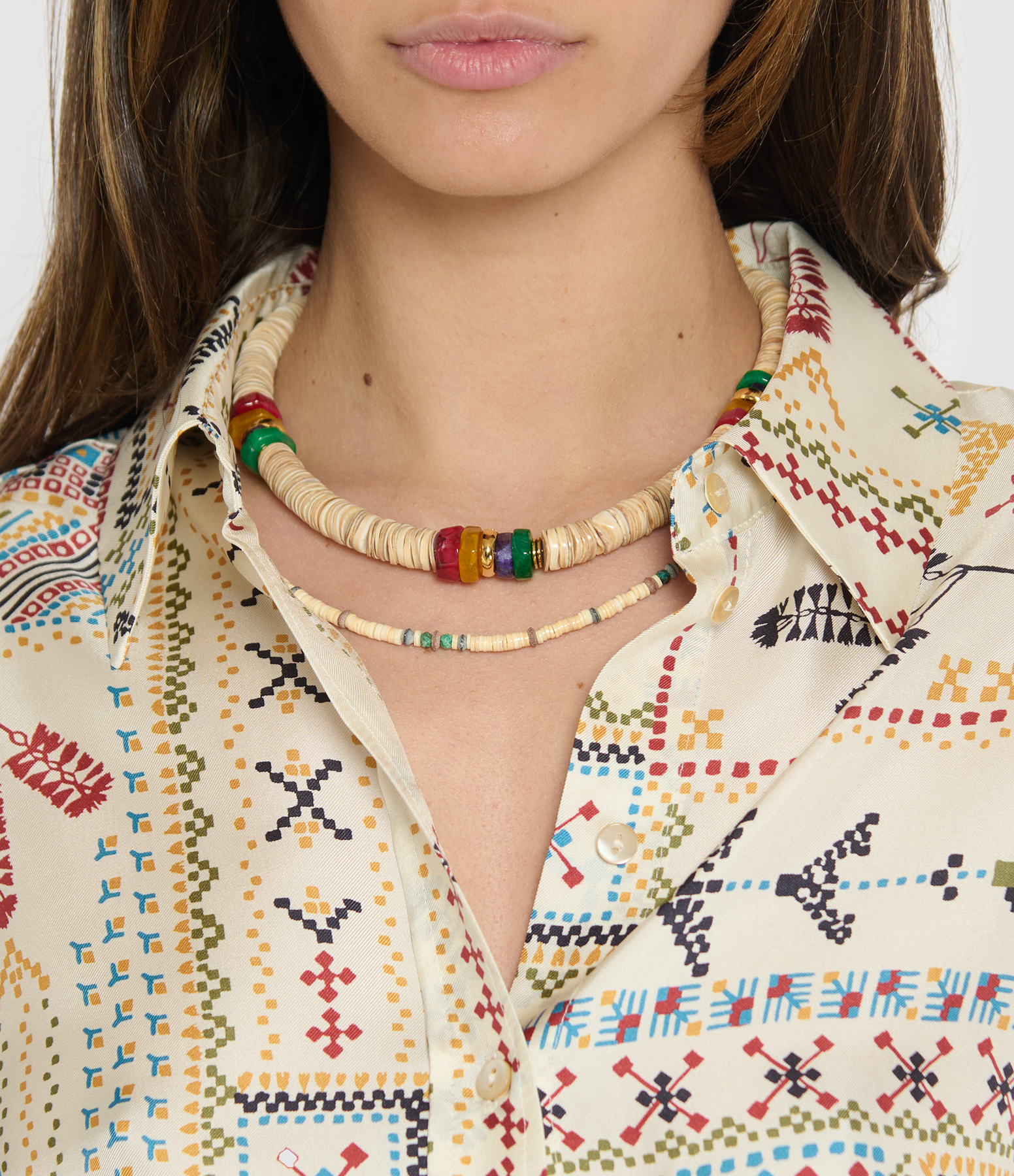Hooky Medium Coral Necklace