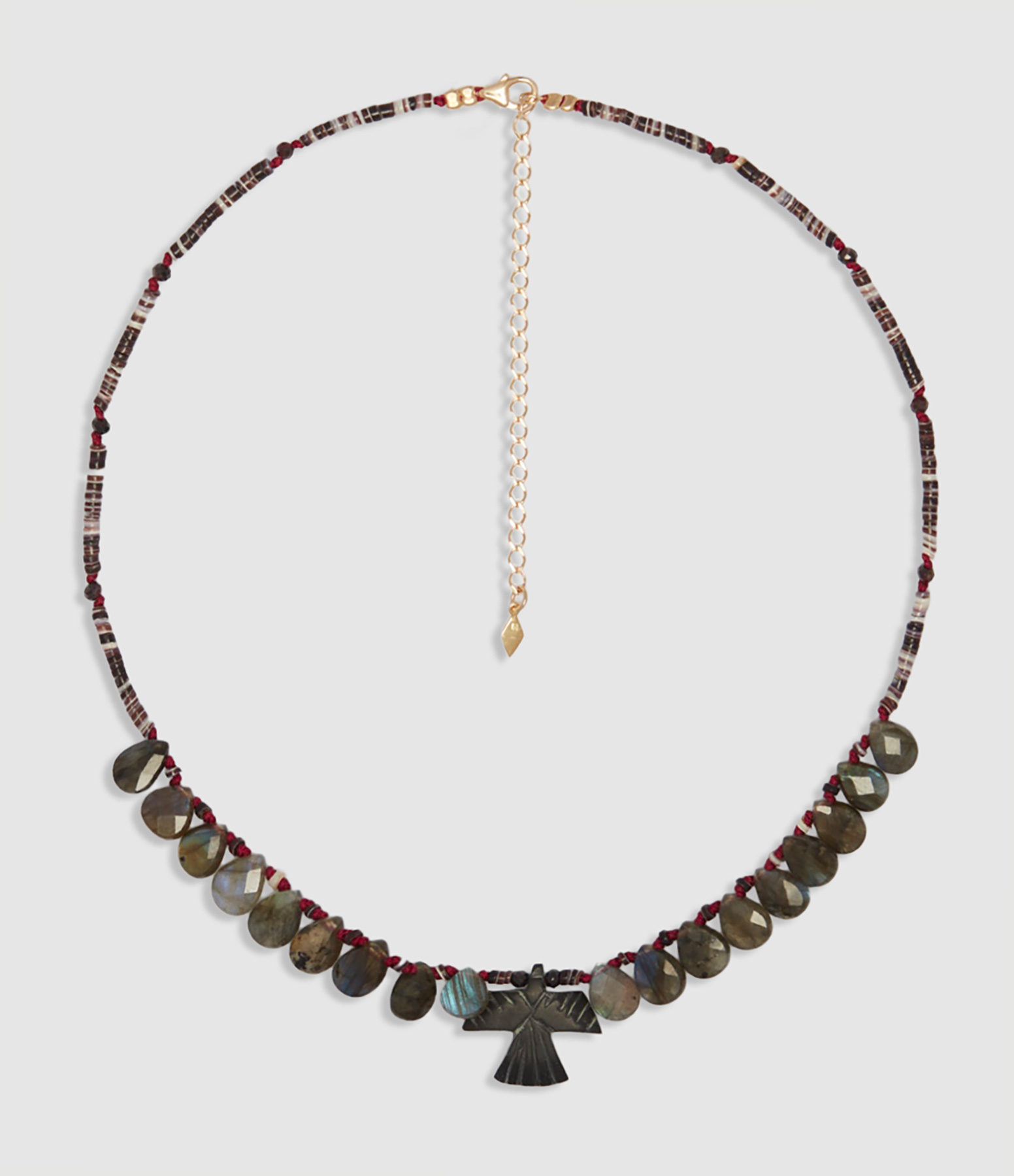Epure Bird 3 Labradorite Necklace