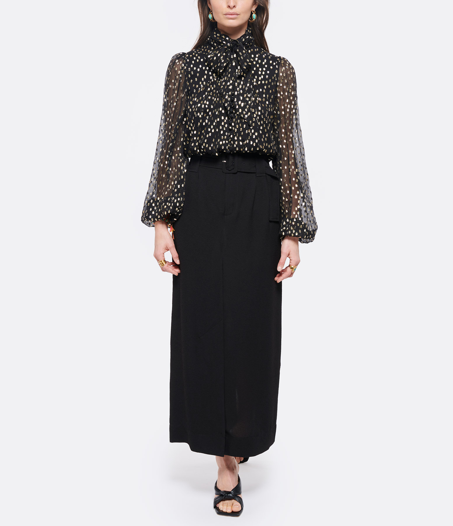 Black Recycled Skirt