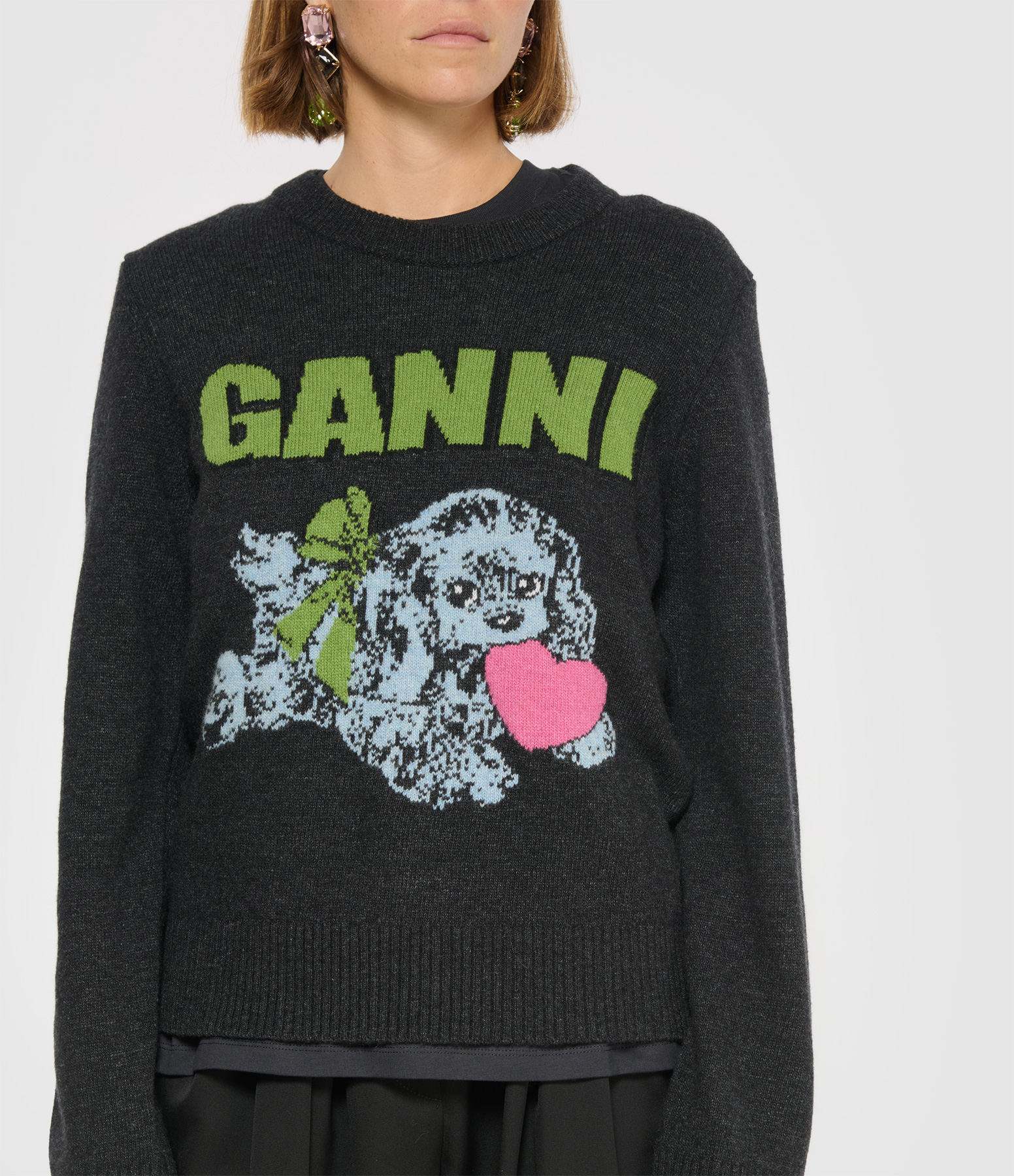 Phantom ‘Graphic Mix Puppy Love’ Crew-neck Sweatshirt