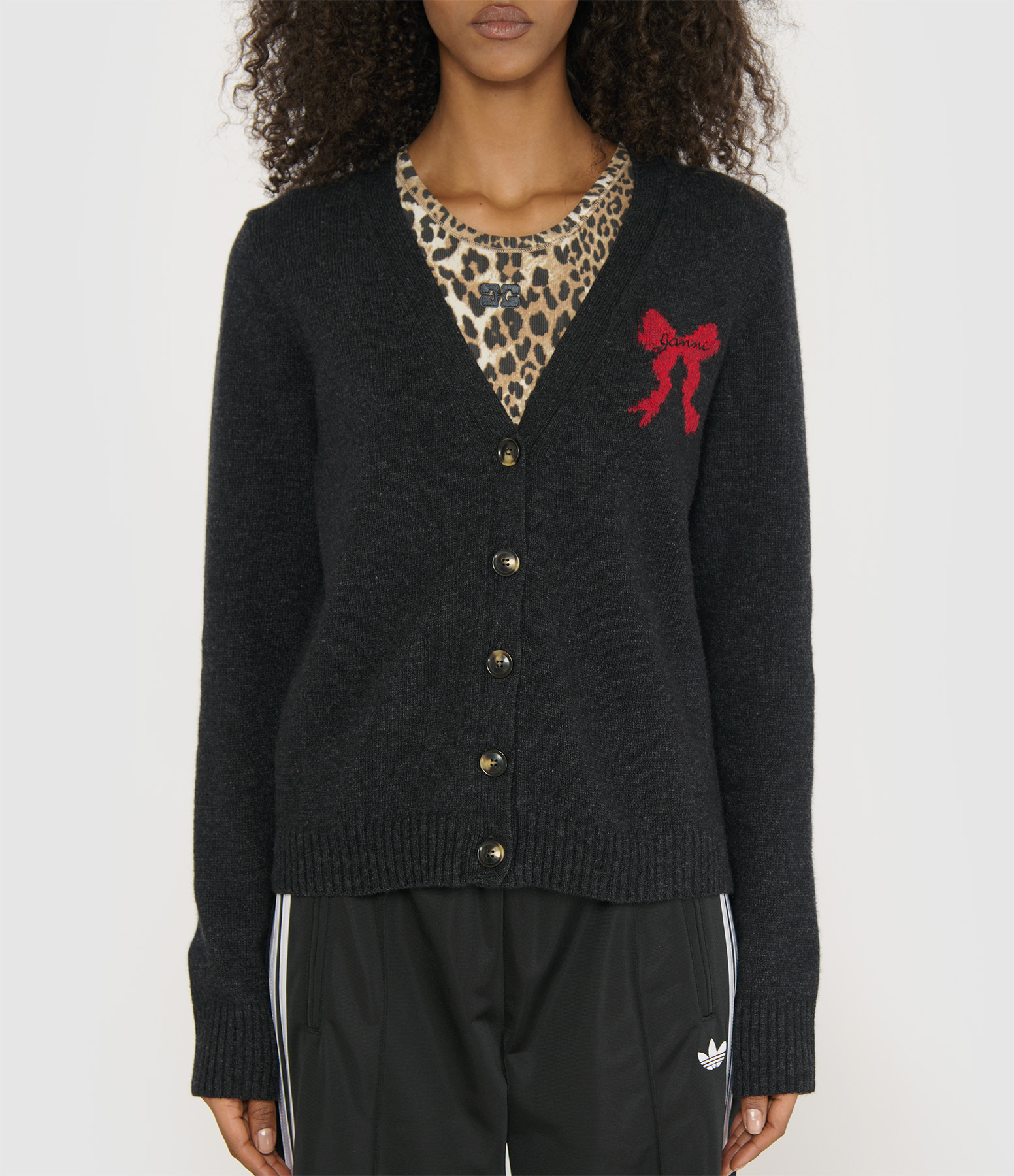 Phantom Graphic Wool Cardigan