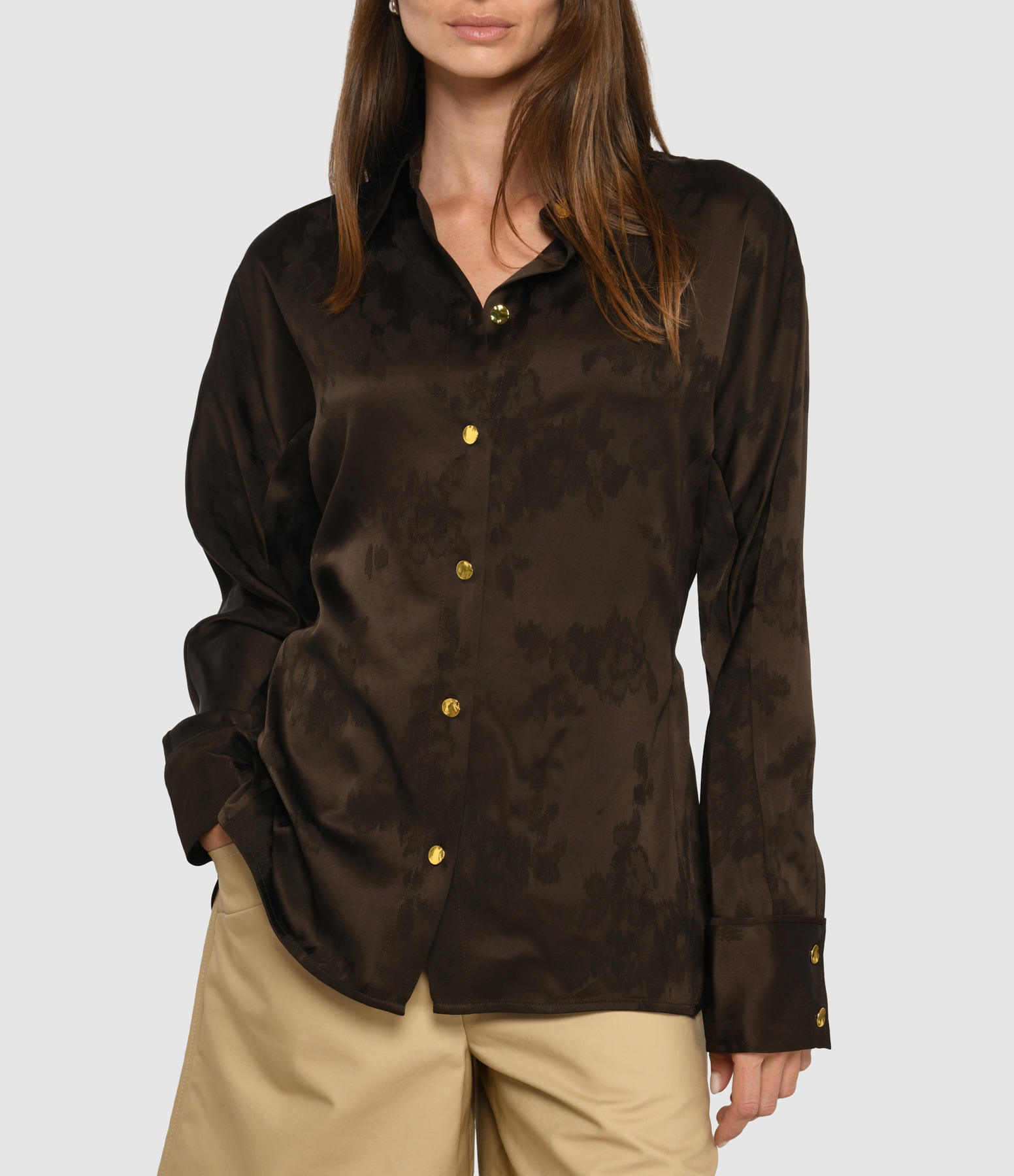 Demitasse Fluid Jacquard Shirt