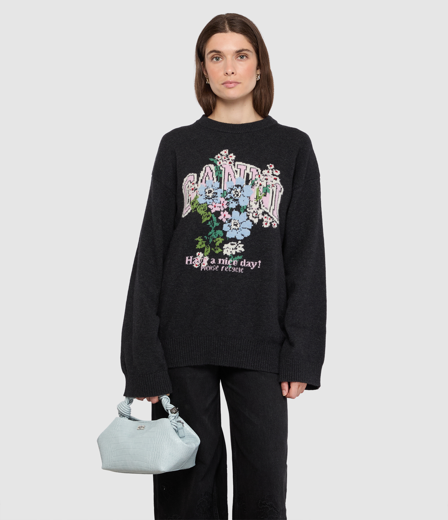 Phantom Graphic Wool Flowers Jumper