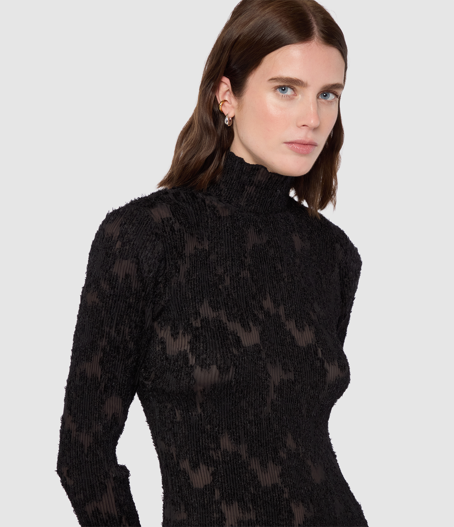 Black Pleated Top