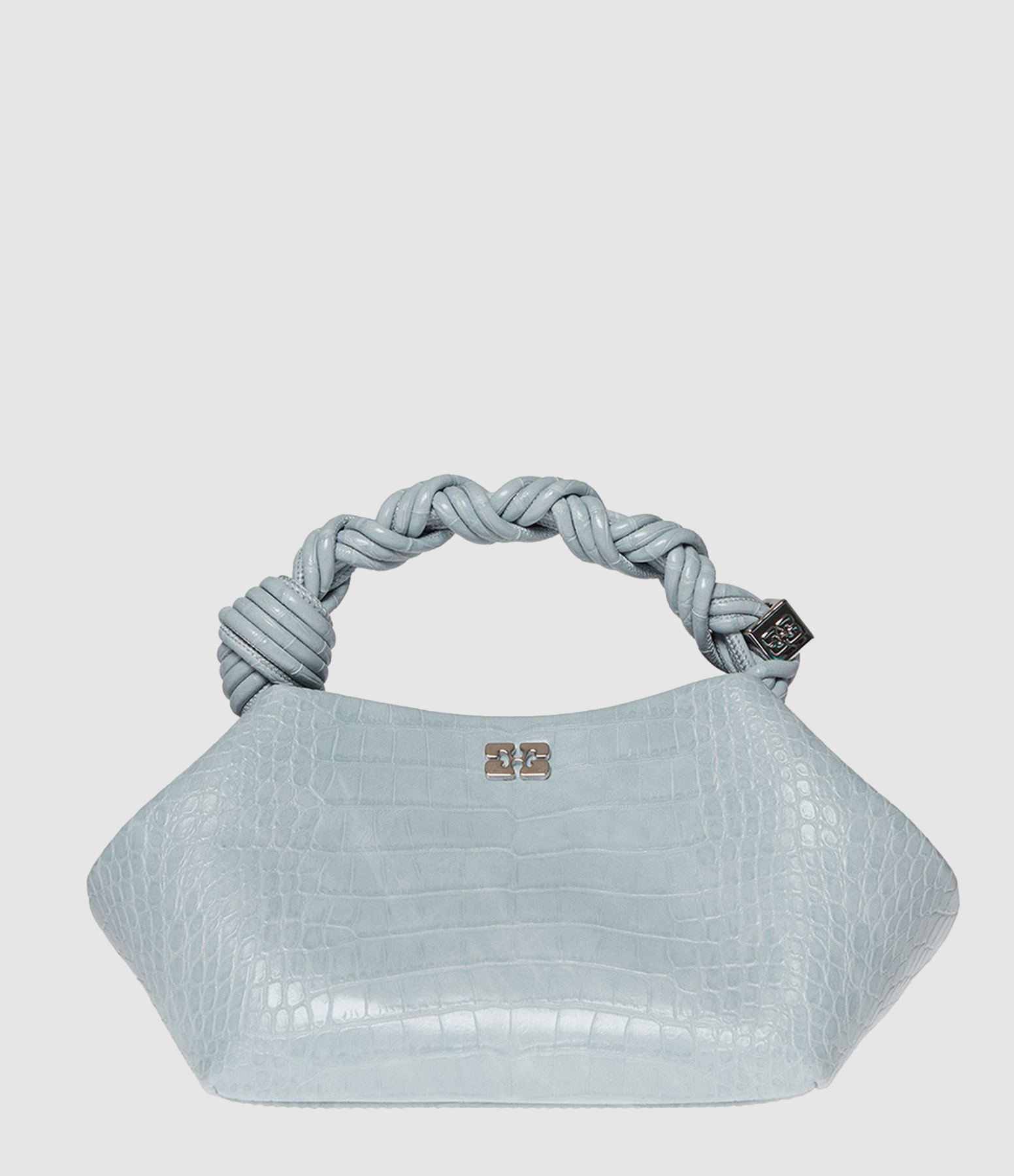 Small Bou Croco Delicate Blue Bag