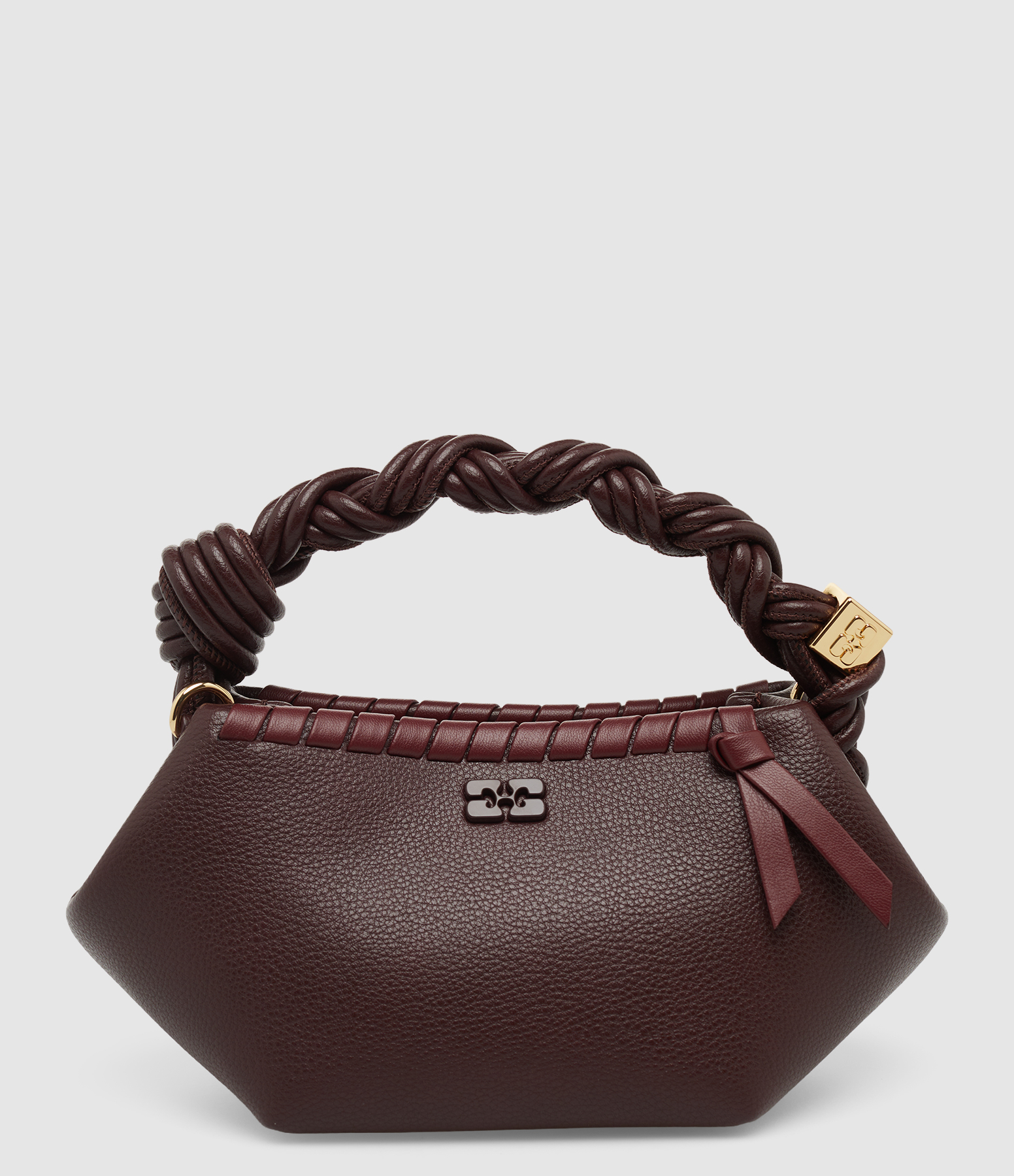 Bitter Chocolate Mini Woven Bag