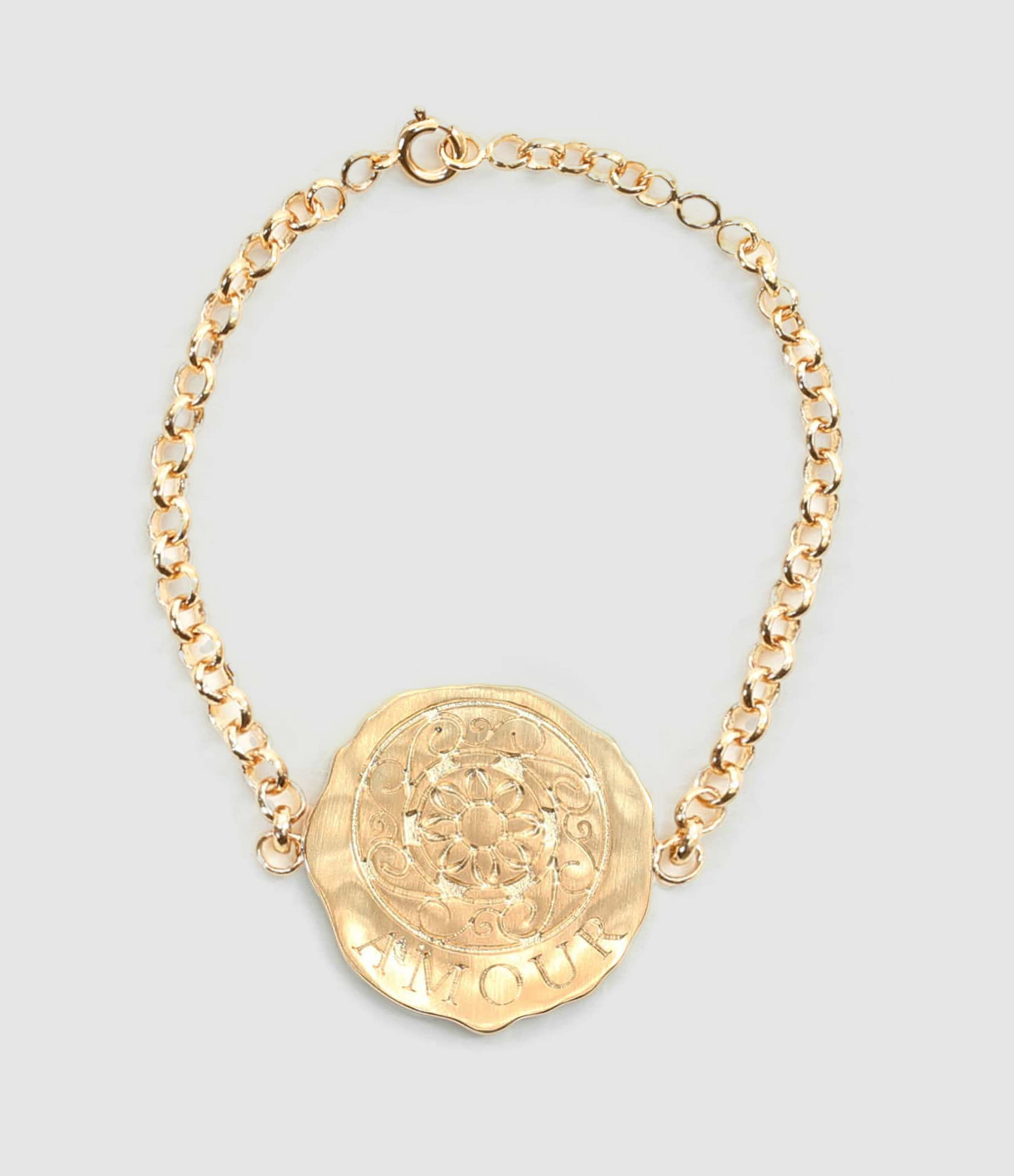 Grande Médaille Amour Bracelet