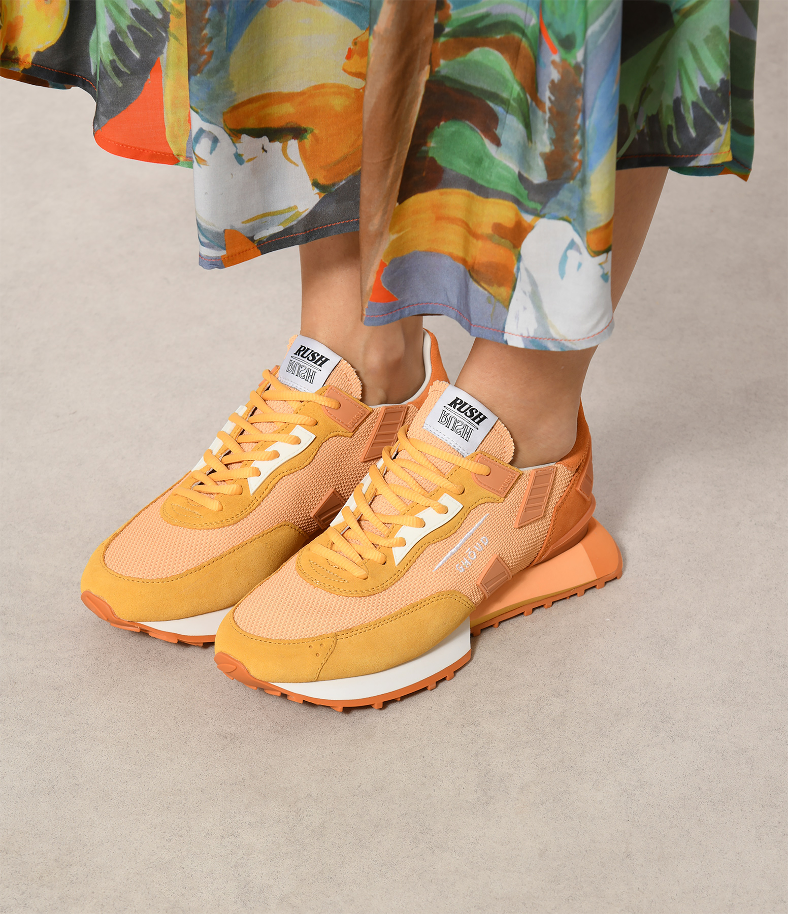 Rush Groove Apricot Trainers