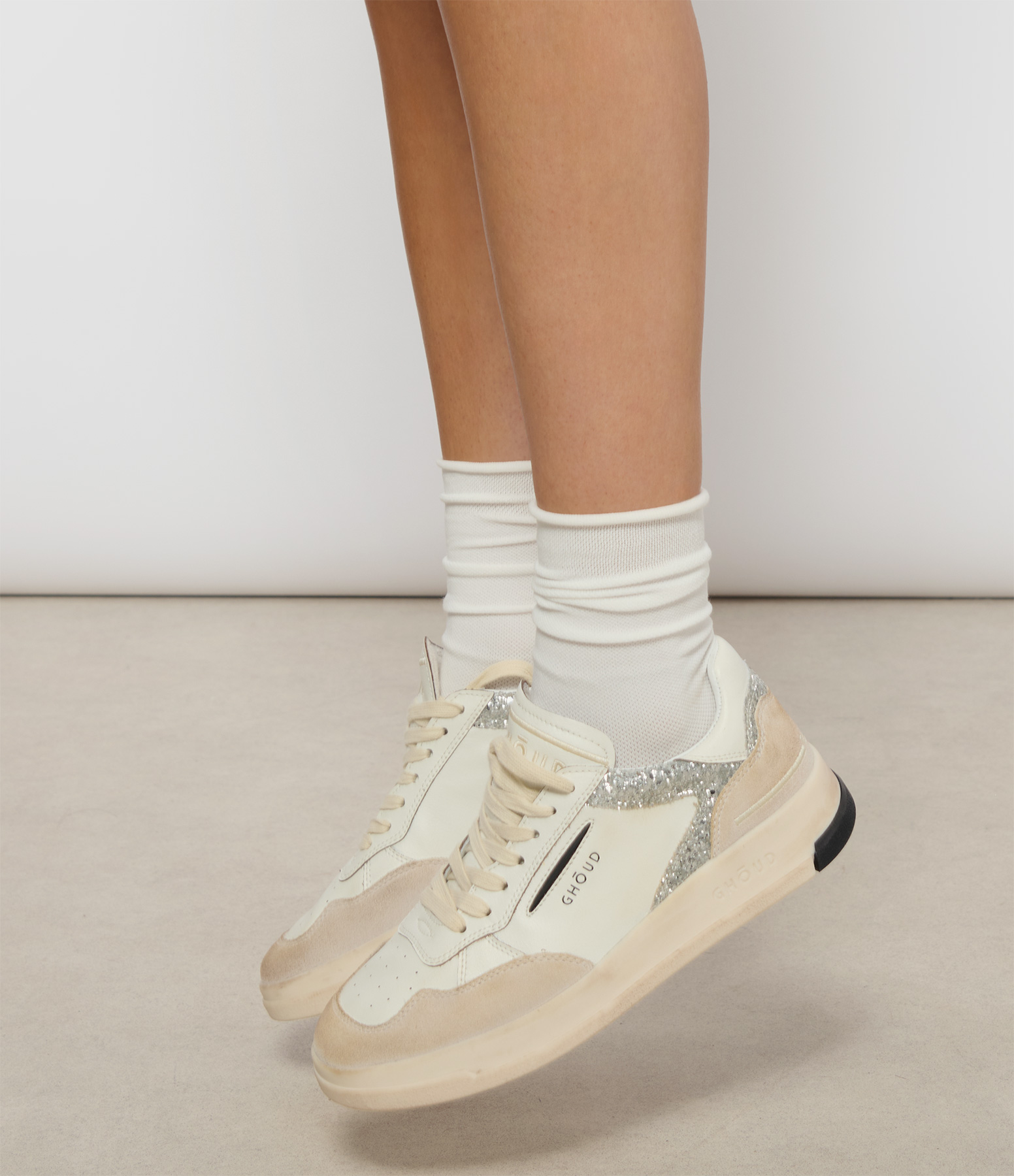 Tweener White Silver Trainers