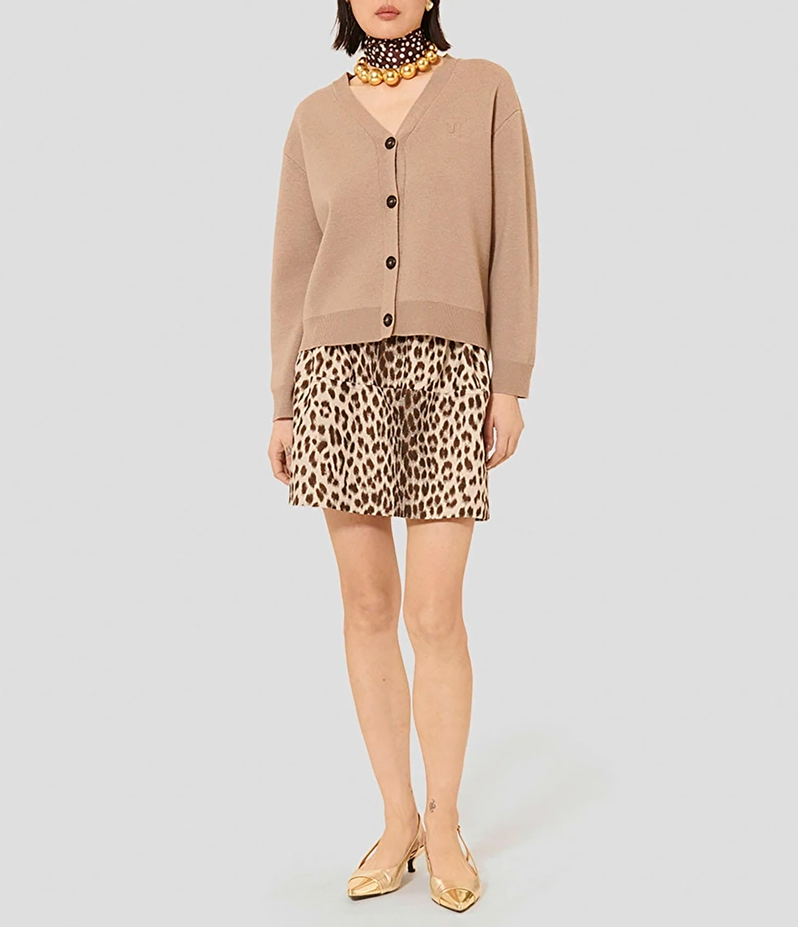 Gibus Hazelnut Wool Cardigan