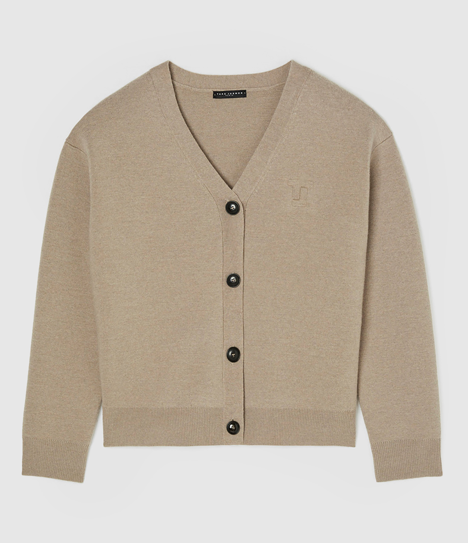 Gibus Hazelnut Wool Cardigan