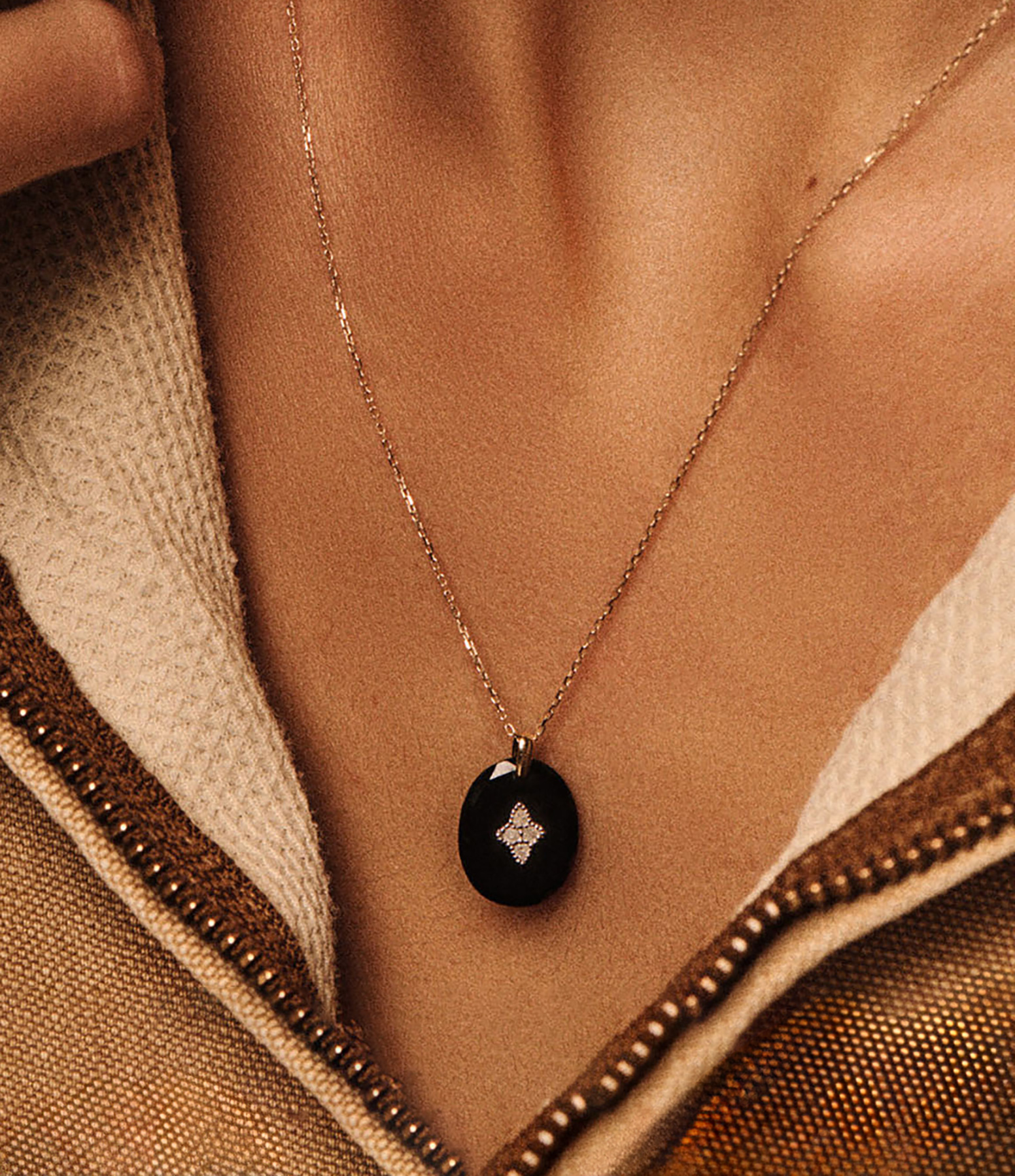 Gina Black Necklace