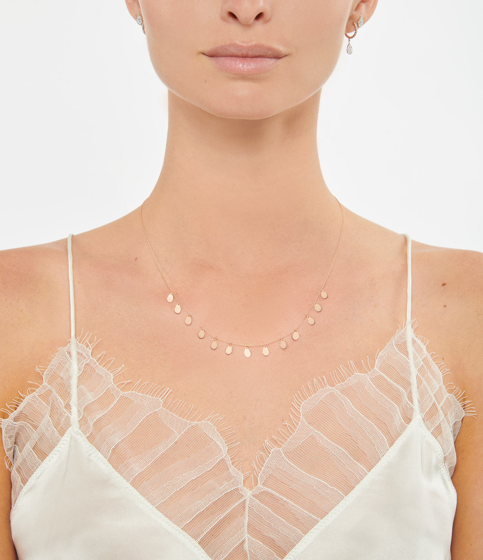 Tiny 13 Bliss Rose Gold Necklace