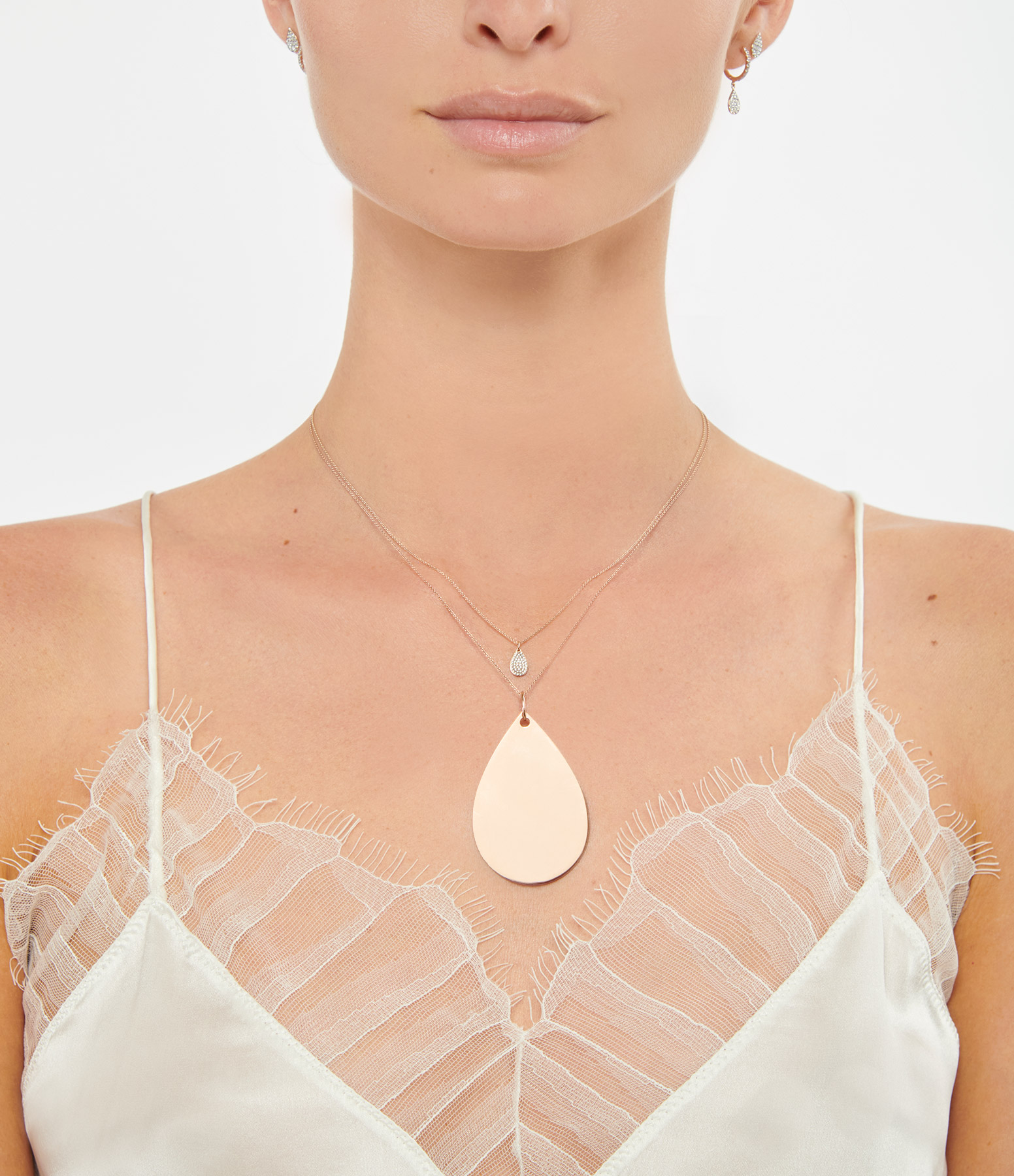 Bliss Diamond Necklace in Rose Gold