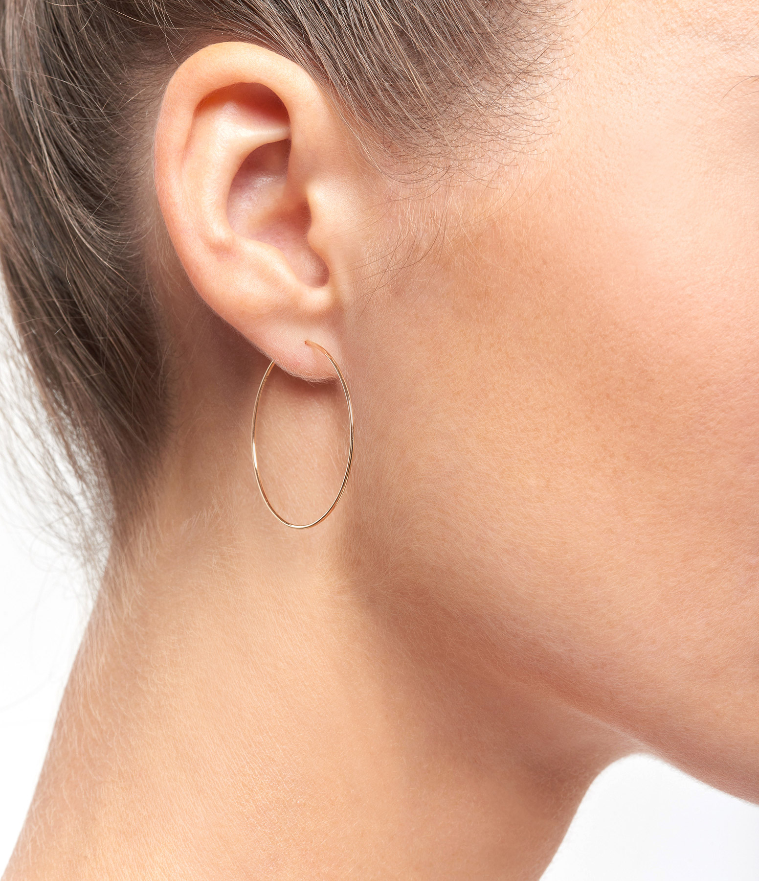 Rose Gold Circles Hoop Earrings