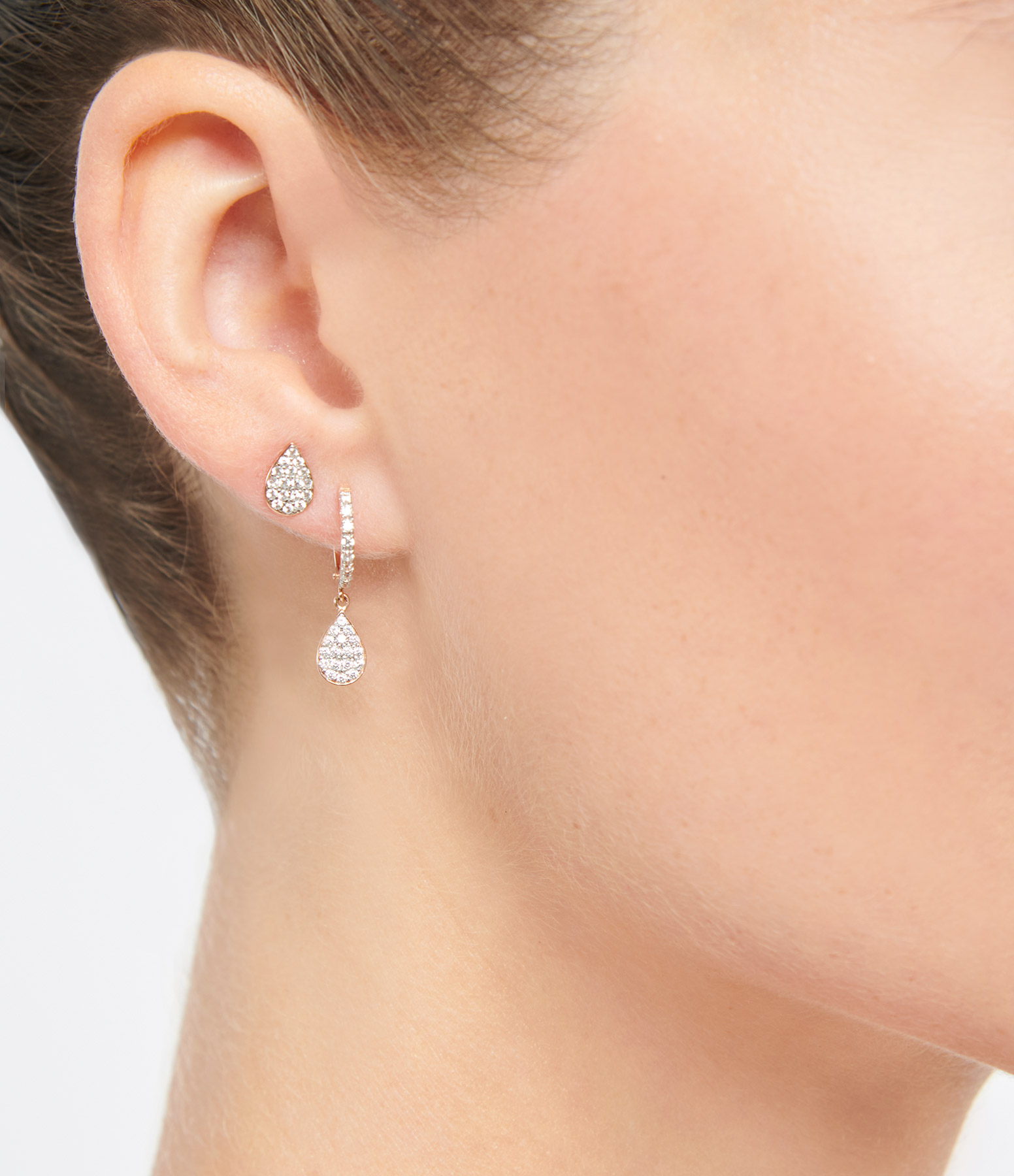 Bliss Diamond Rose Gold Earrings