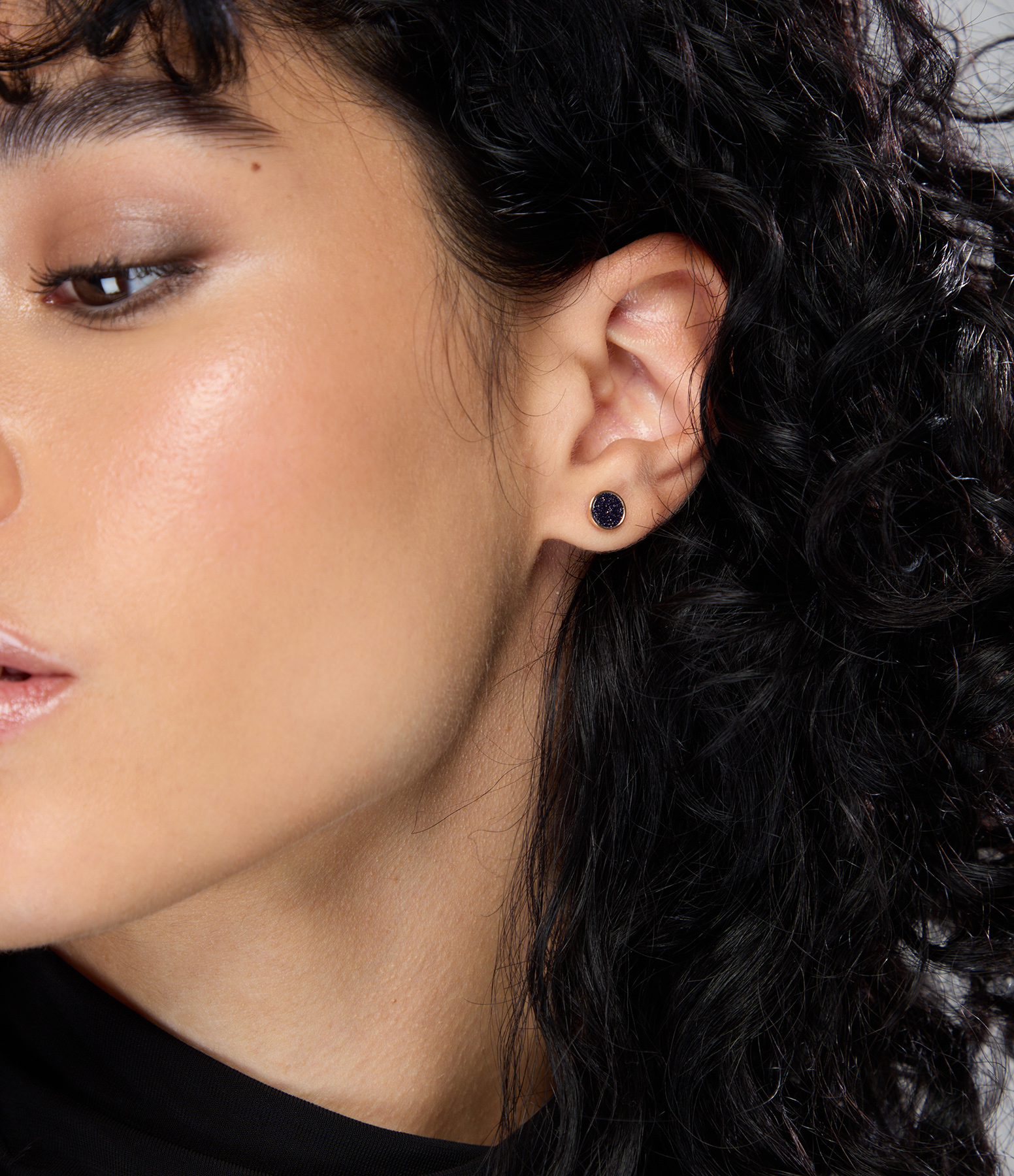 Ever Disc Blue Sandstone Earrings