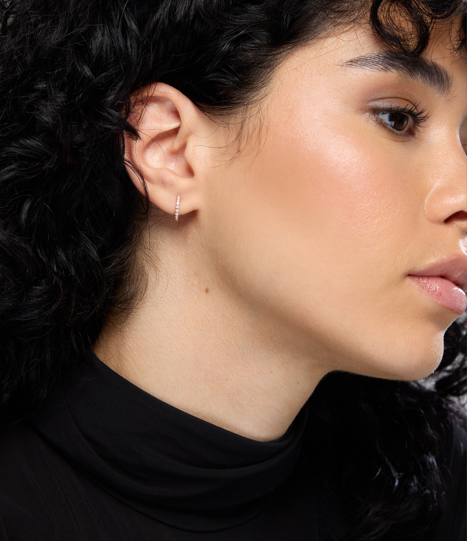 ‘Be Mine’ Diamond Earrings in Rose Gold