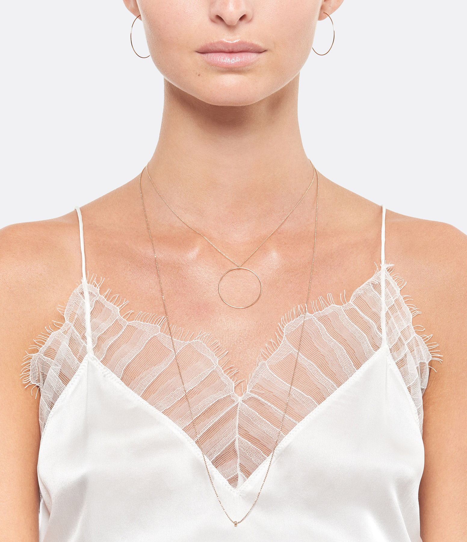 Rose Gold Circles Necklace