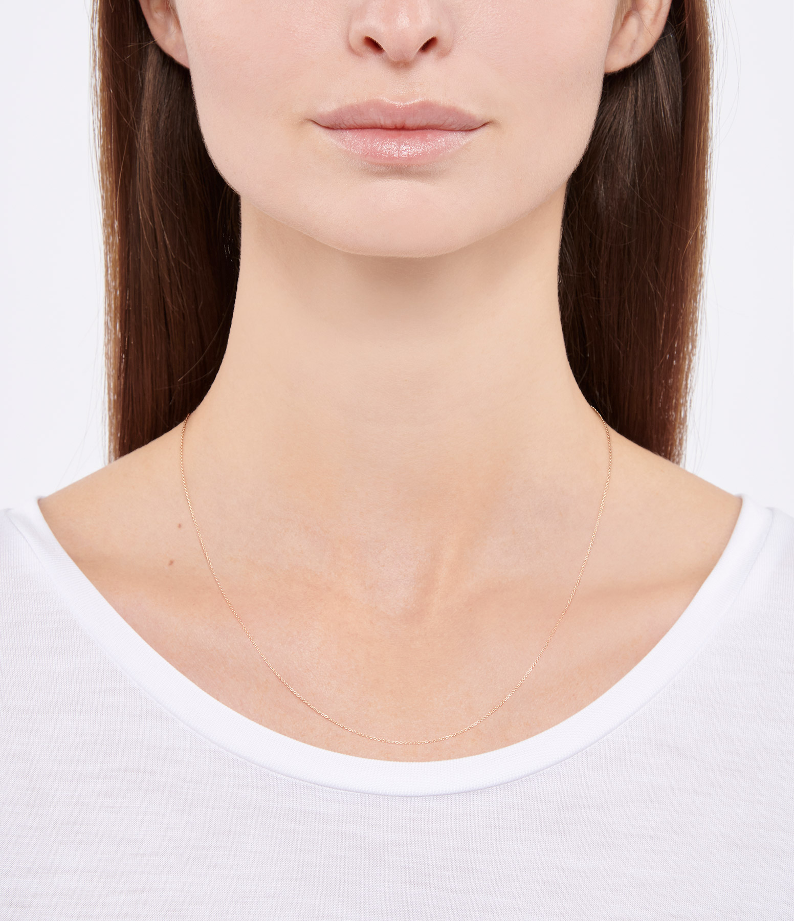Rose gold chain, 45 cm