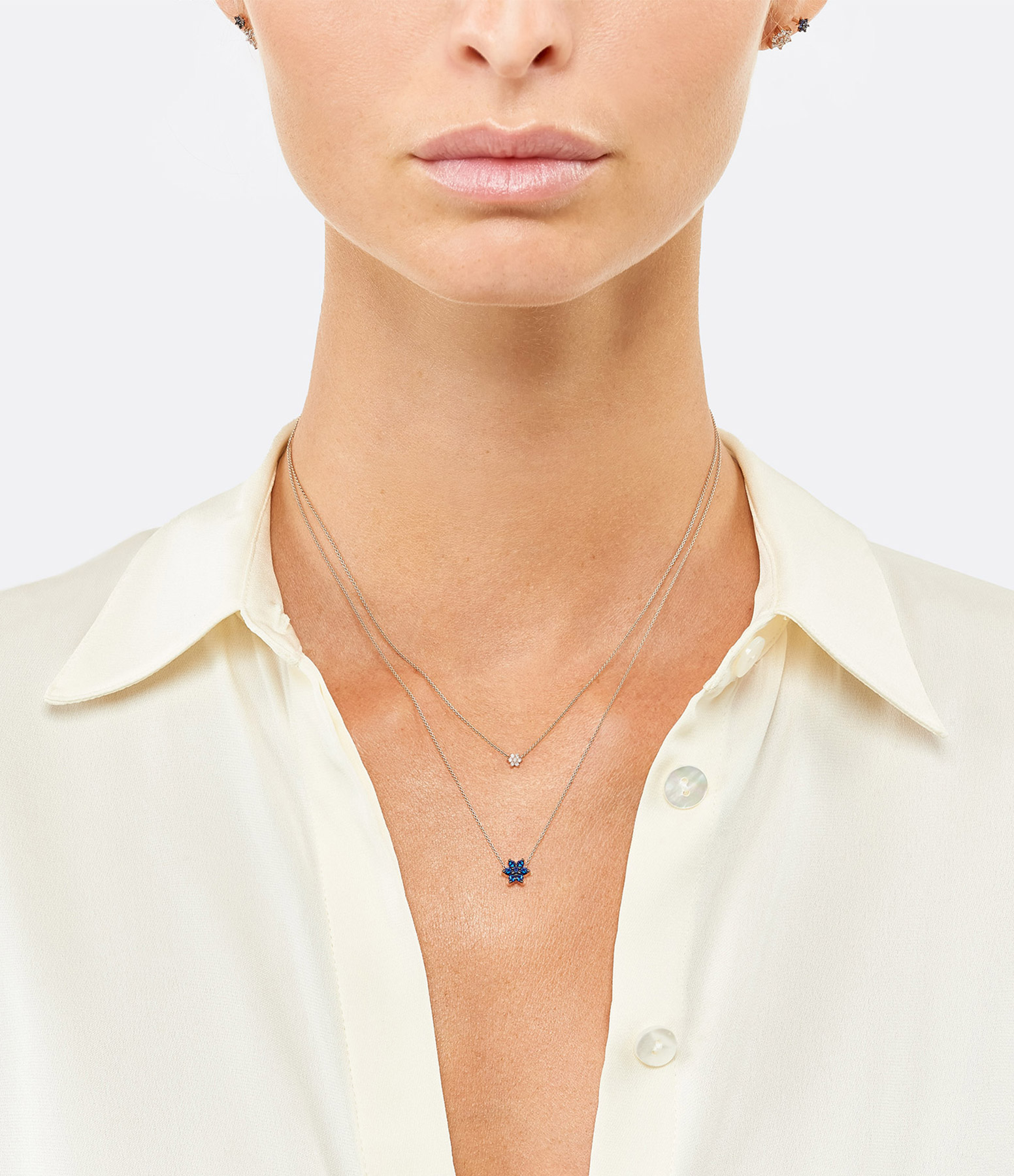Rose Gold Star Sapphire Necklace