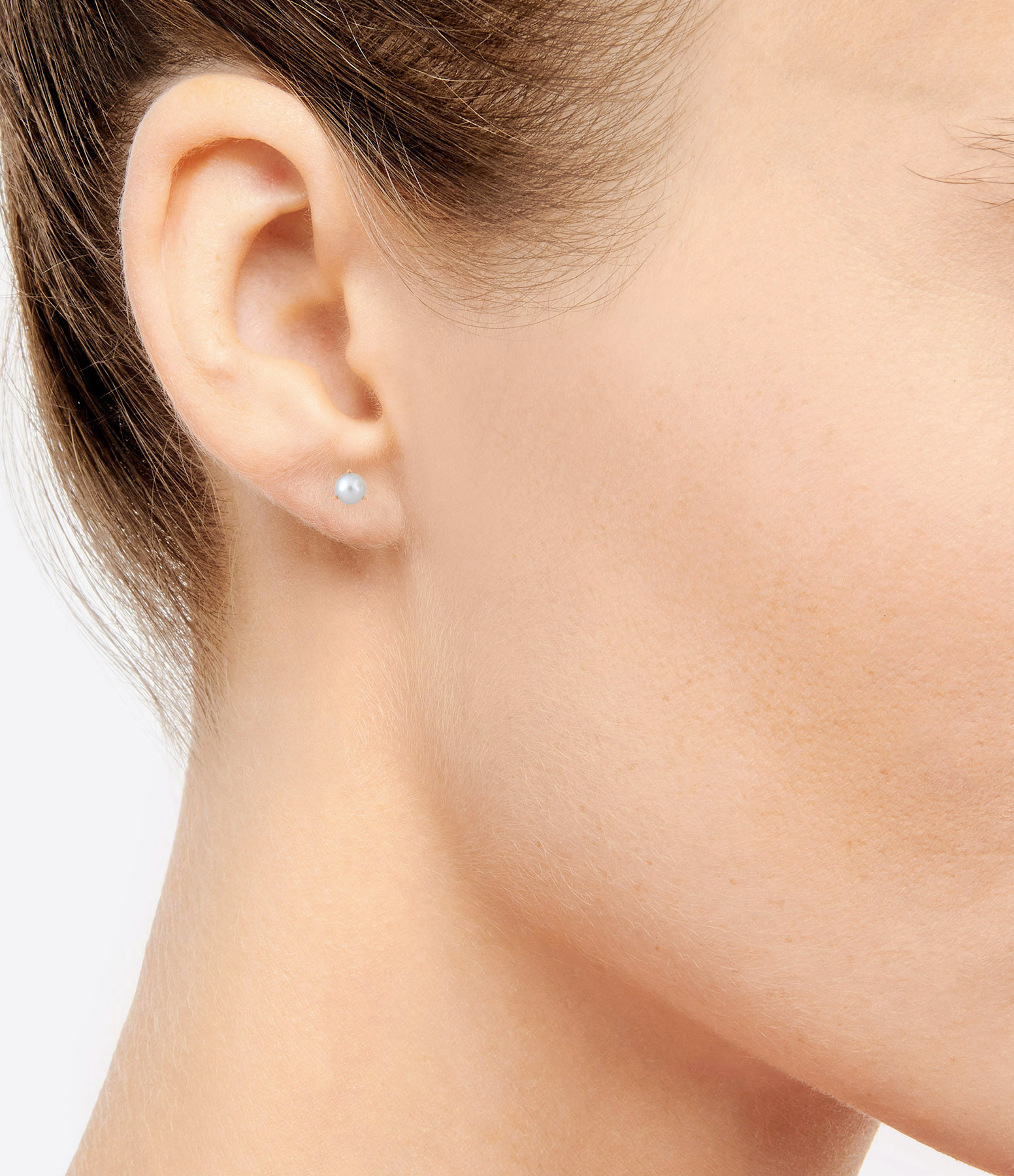 Maria Or Rose Pearl Earrings