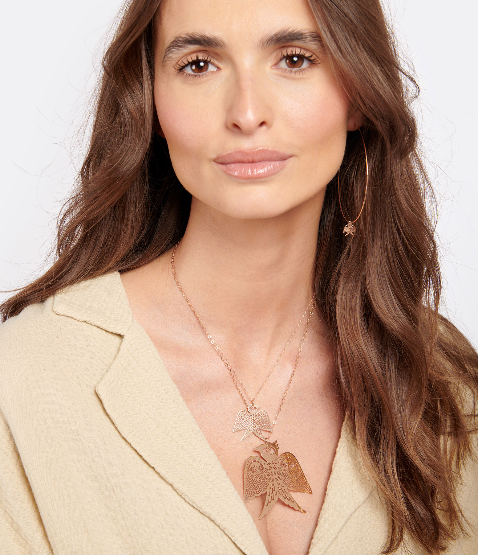 Georgia Jumbo Rose Gold Necklace