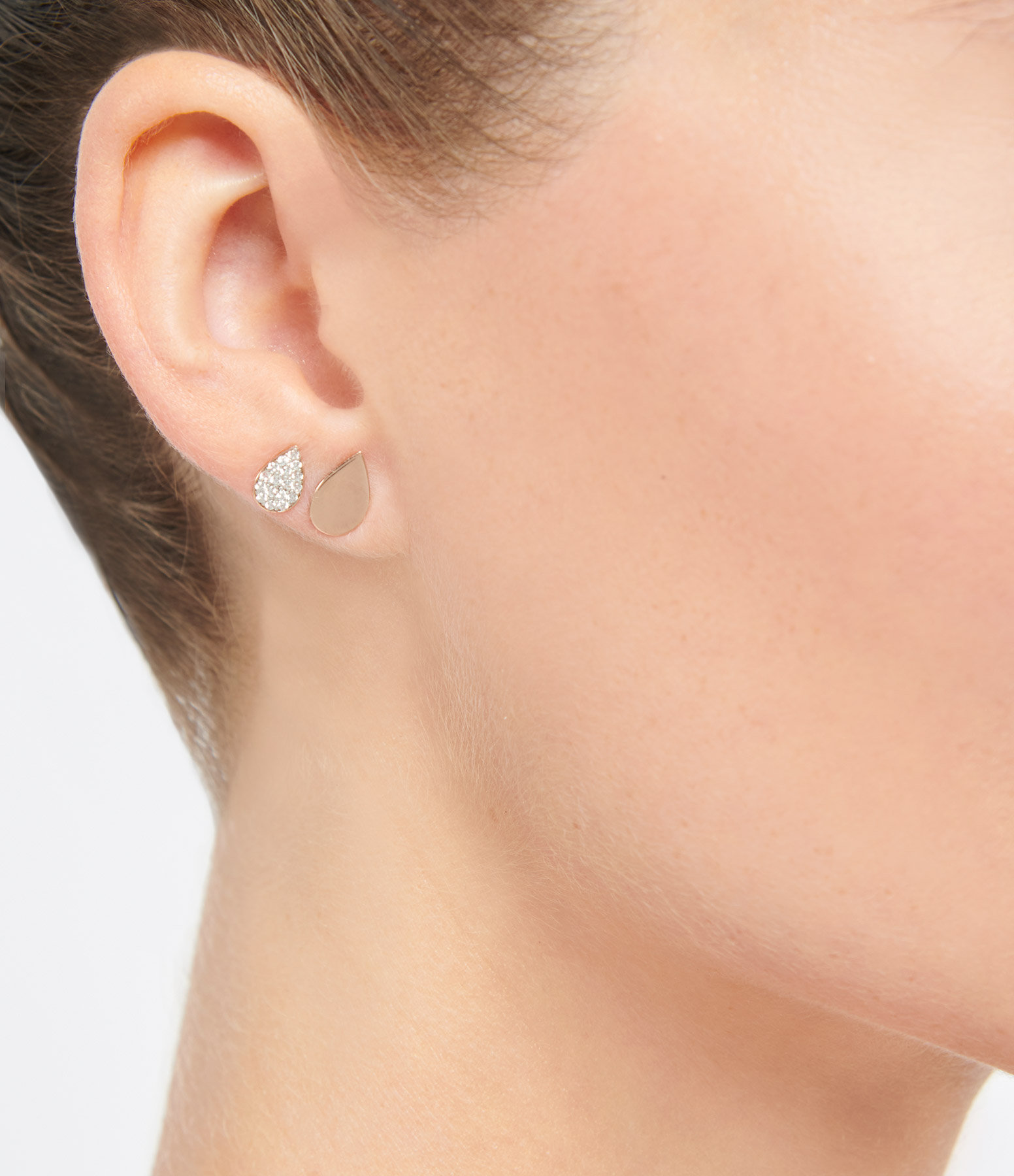Bliss Stud Earring with Diamonds in Rose Gold (sold individually)