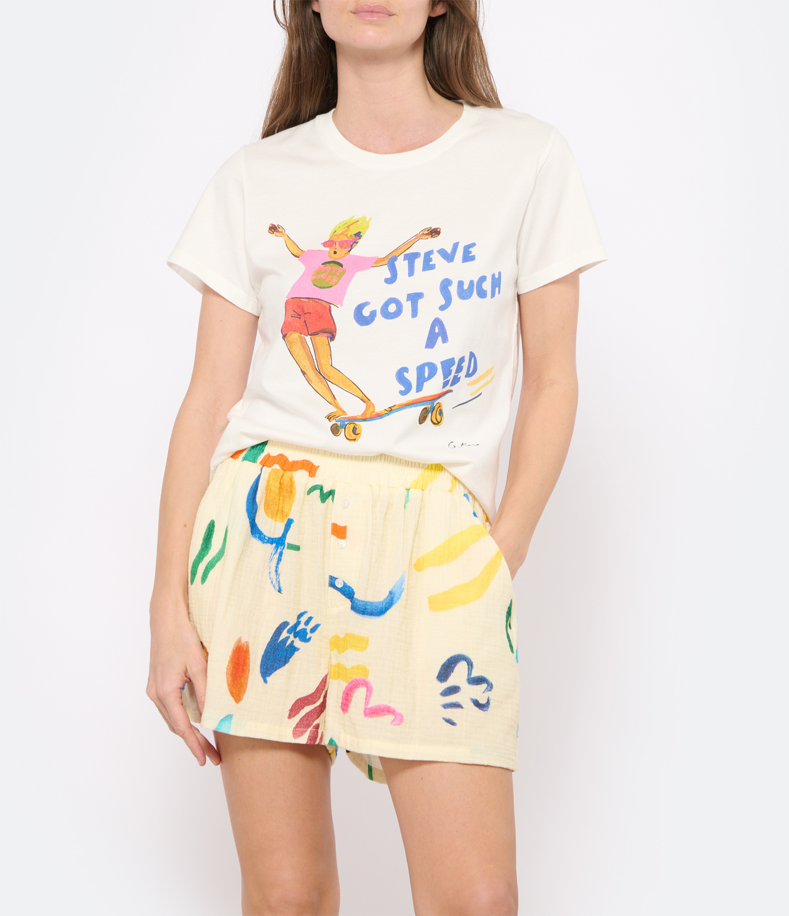 Steve Got Such Printed T-shirt